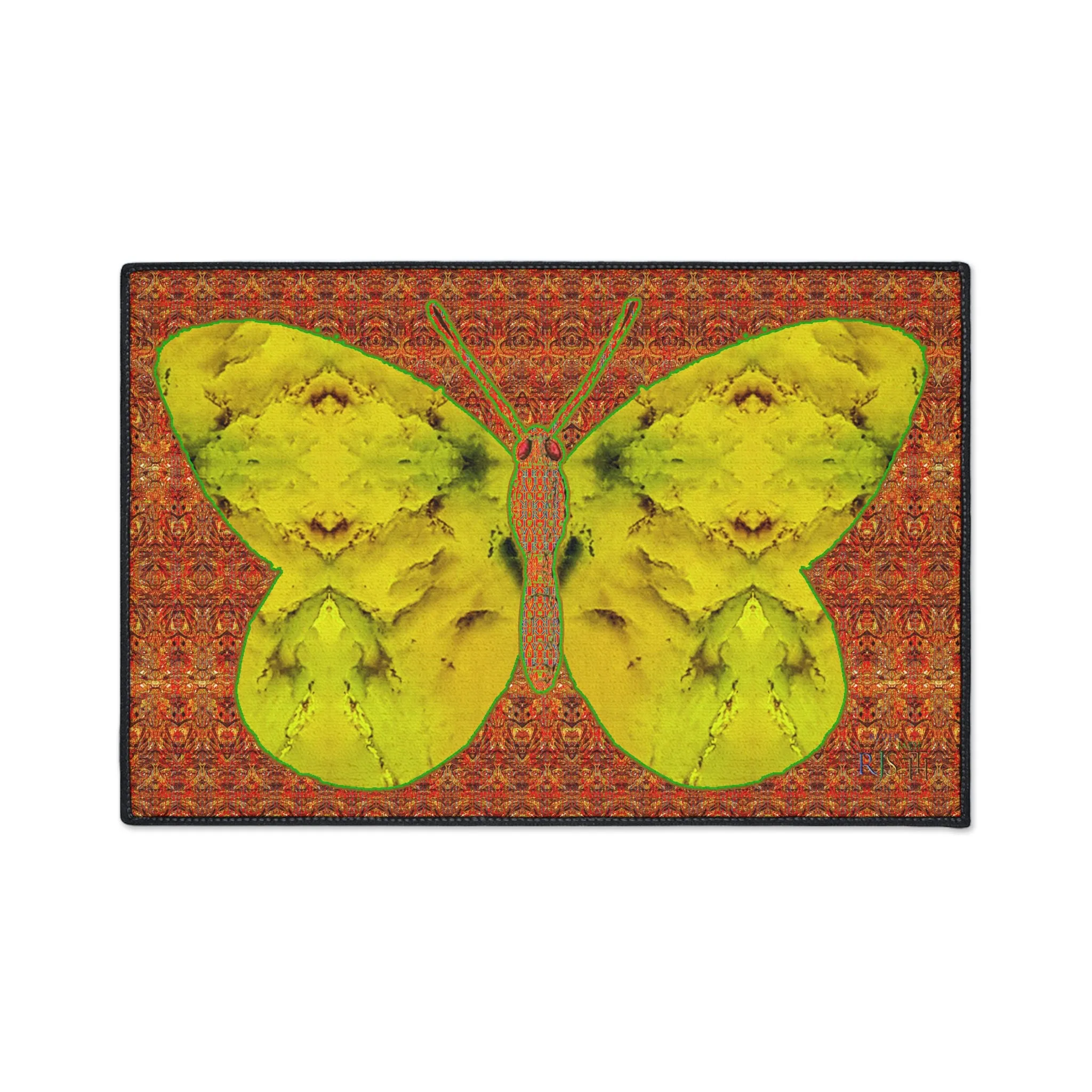 Heavy Duty Floor Mat (Butterfly Glade Denizen & Samhain Dream Thaw 15 & Orange Logo@Alchemic) RJSTH@Fabric#1_5 of 15 RJSTHw2025 RJS
