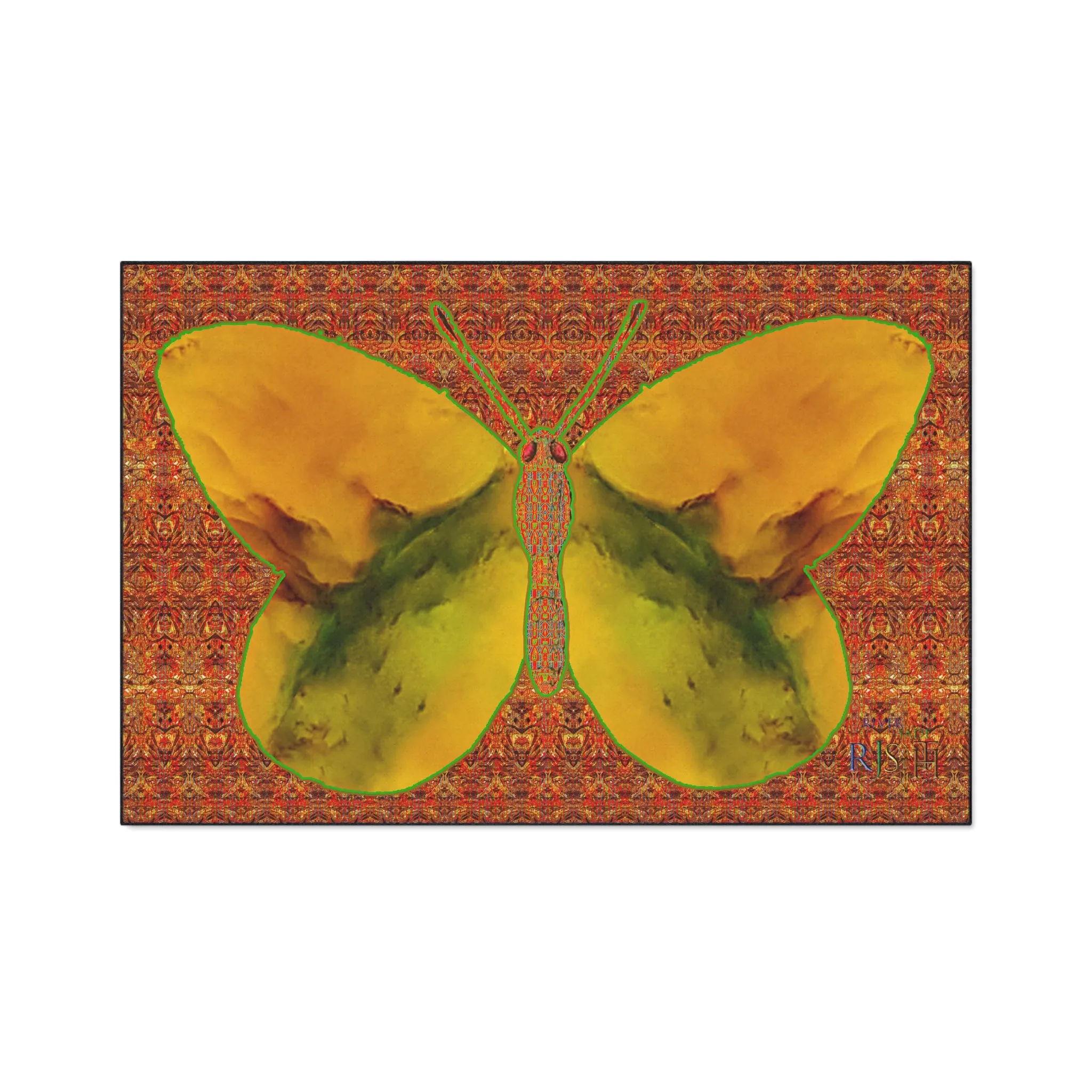 Heavy Duty Floor Mat (Butterfly Glade Denizen & Samhain Dream Thaw 15 & Orange Logo@Alchemic) RJSTH@Fabric#1_8 of 15 RJSTHw2025 RJS