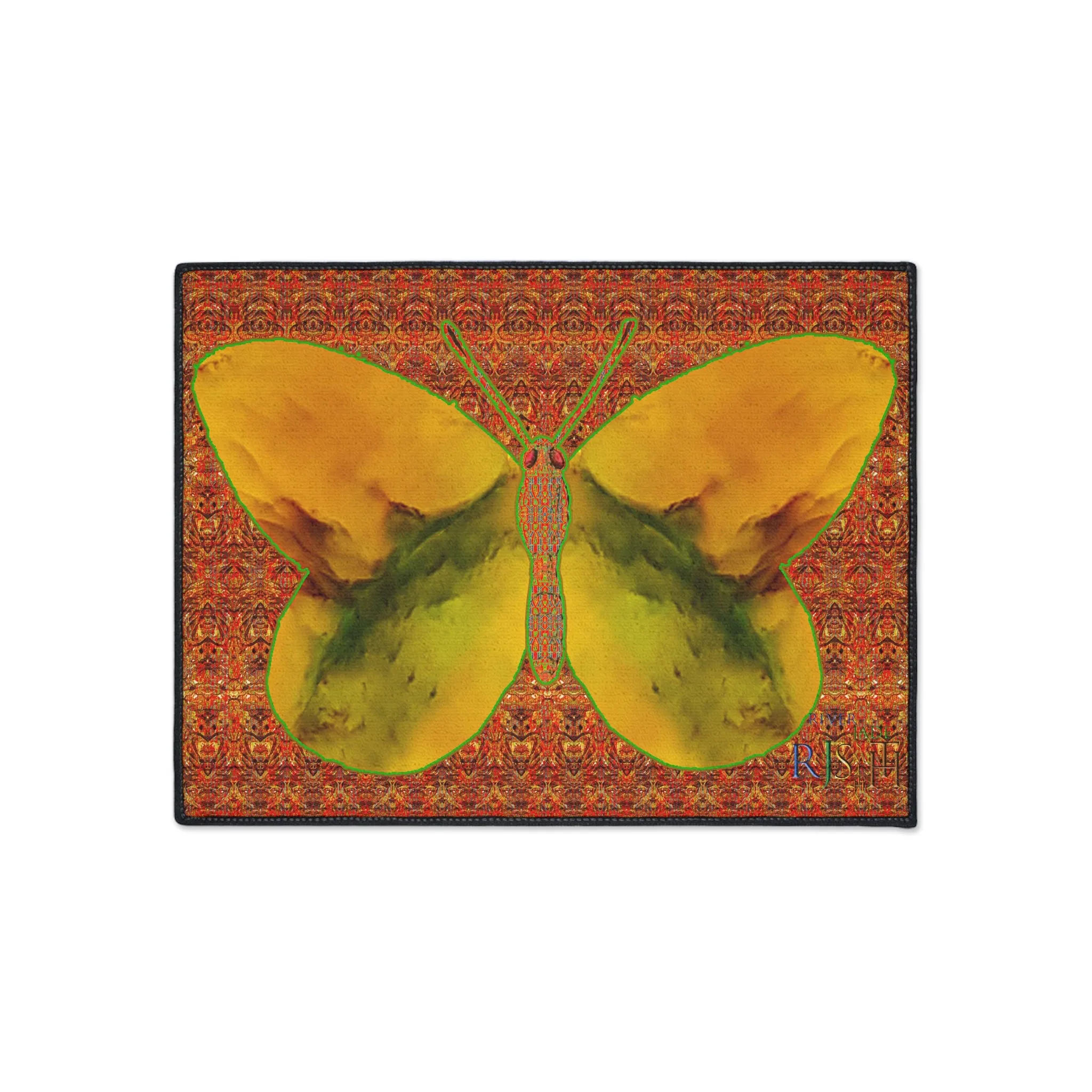 Heavy Duty Floor Mat (Butterfly Glade Denizen & Samhain Dream Thaw 15 & Orange Logo@Alchemic) RJSTH@Fabric#1_8 of 15 RJSTHw2025 RJS
