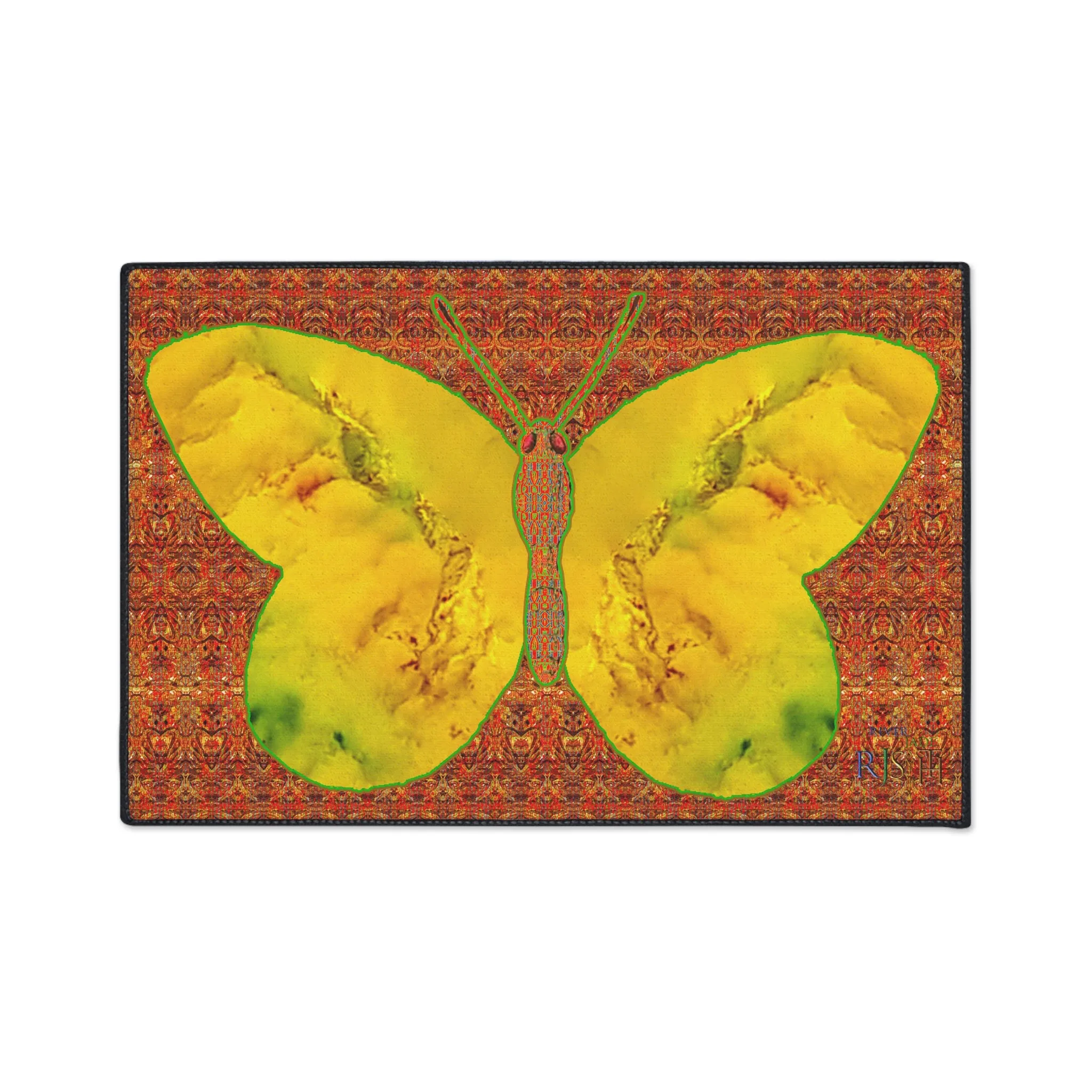 Heavy Duty Floor Mat (Butterfly Glade Denizen & Samhain Dream Thaw 15 & Orange Logo@Alchemic) RJSTH@Fabric#1_9 of 15 RJSTHw2025 RJS