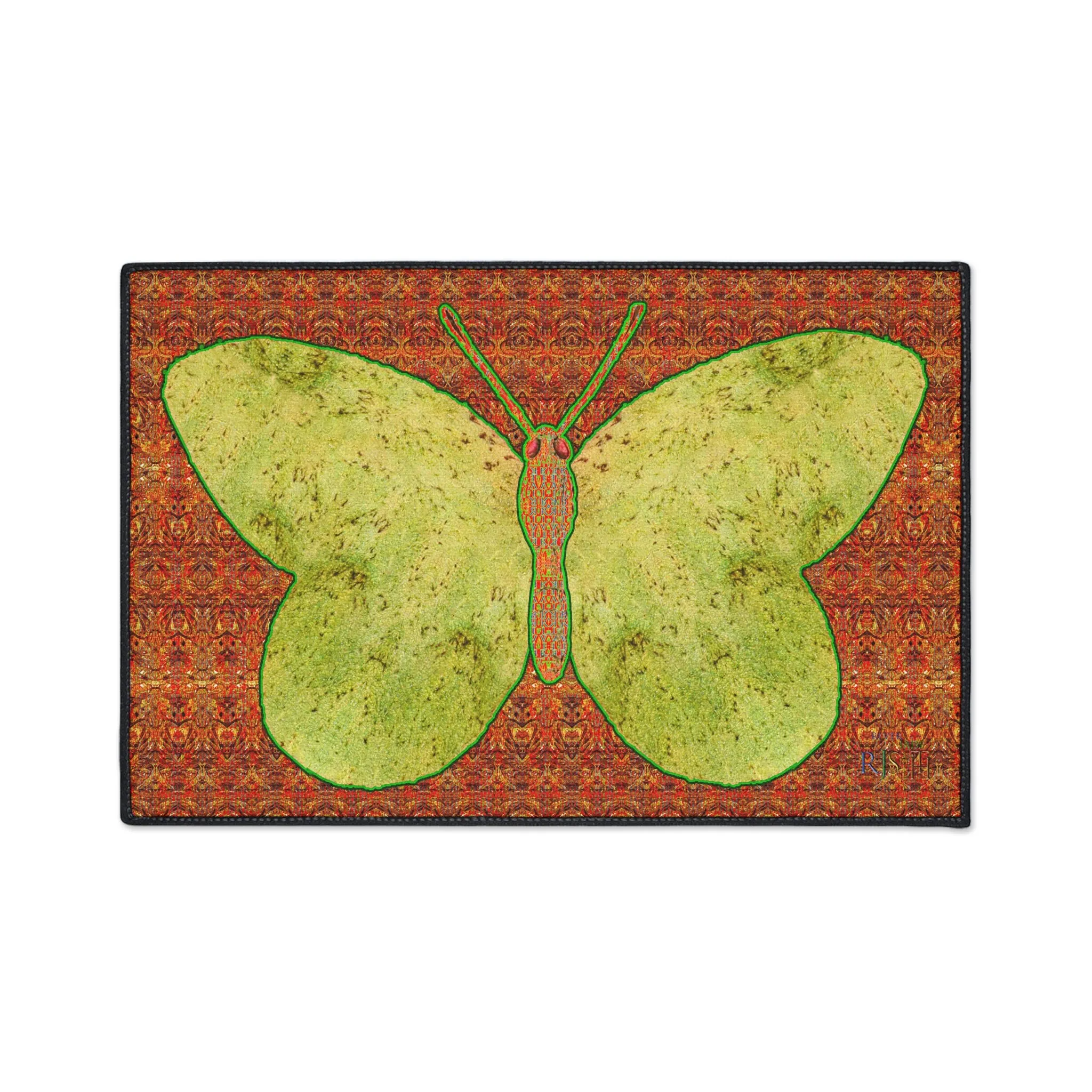 Heavy Duty Floor Mat (Butterfly Glade Denizen & Samhain Dream Thaw 15 & Orange Logo@Alchemic) RJSTH@Fabric#2_1 of 16 RJSTHw2025 RJS