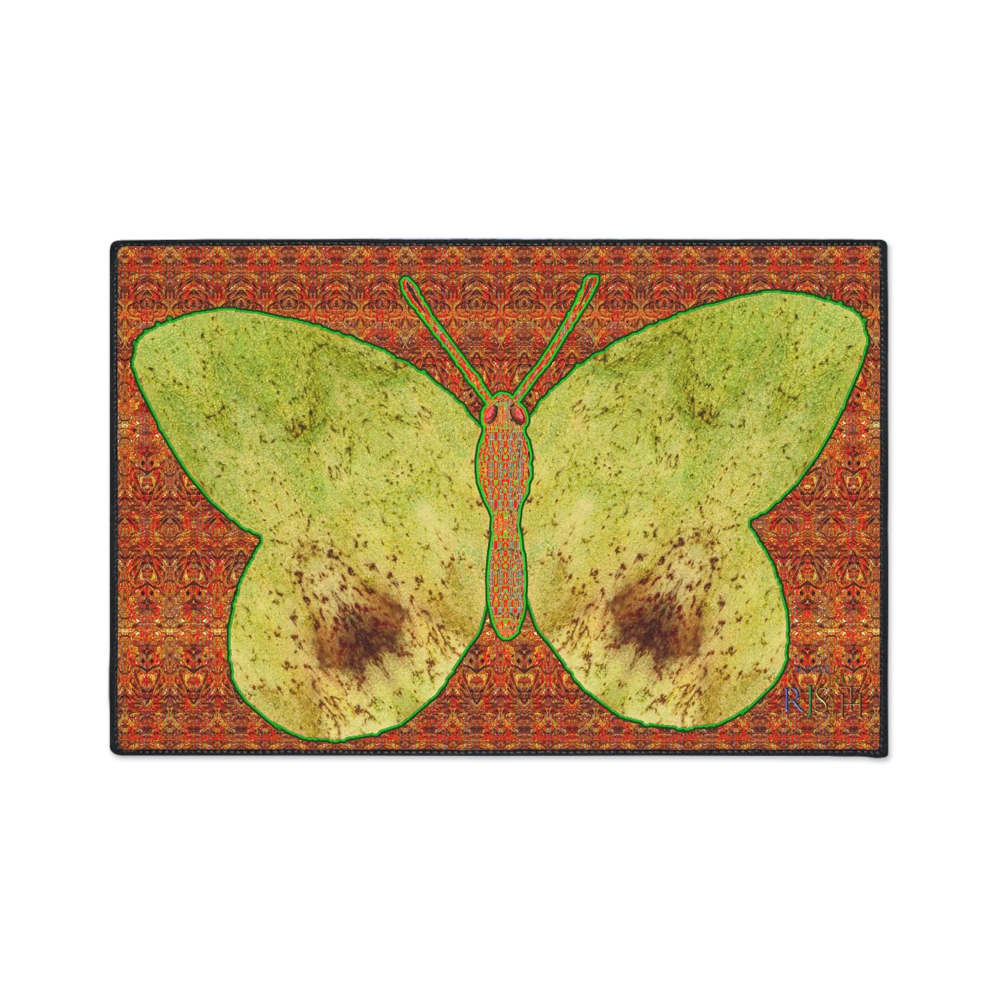 Heavy Duty Floor Mat (Butterfly Glade Denizen & Samhain Dream Thaw 15 & Orange Logo@Alchemic) RJSTH@Fabric#2_10 of 16 RJSTHw2025 RJS