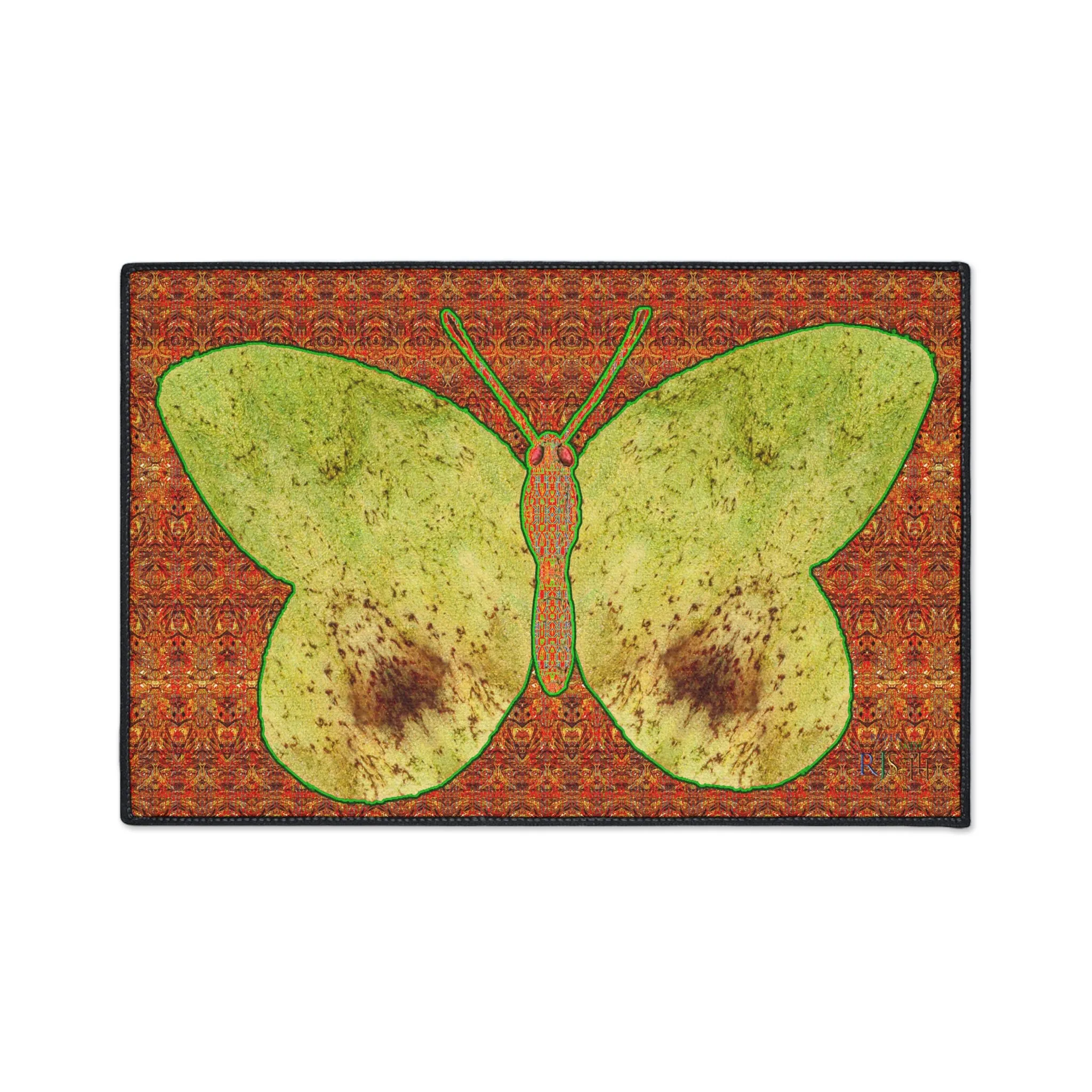 Heavy Duty Floor Mat (Butterfly Glade Denizen & Samhain Dream Thaw 15 & Orange Logo@Alchemic) RJSTH@Fabric#2_10 of 16 RJSTHw2025 RJS