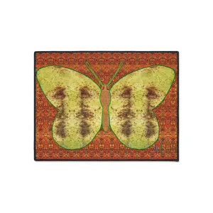 Heavy Duty Floor Mat (Butterfly Glade Denizen & Samhain Dream Thaw 15 & Orange Logo@Alchemic) RJSTH@Fabric#2_12 of 16 RJSTHw2025 RJS