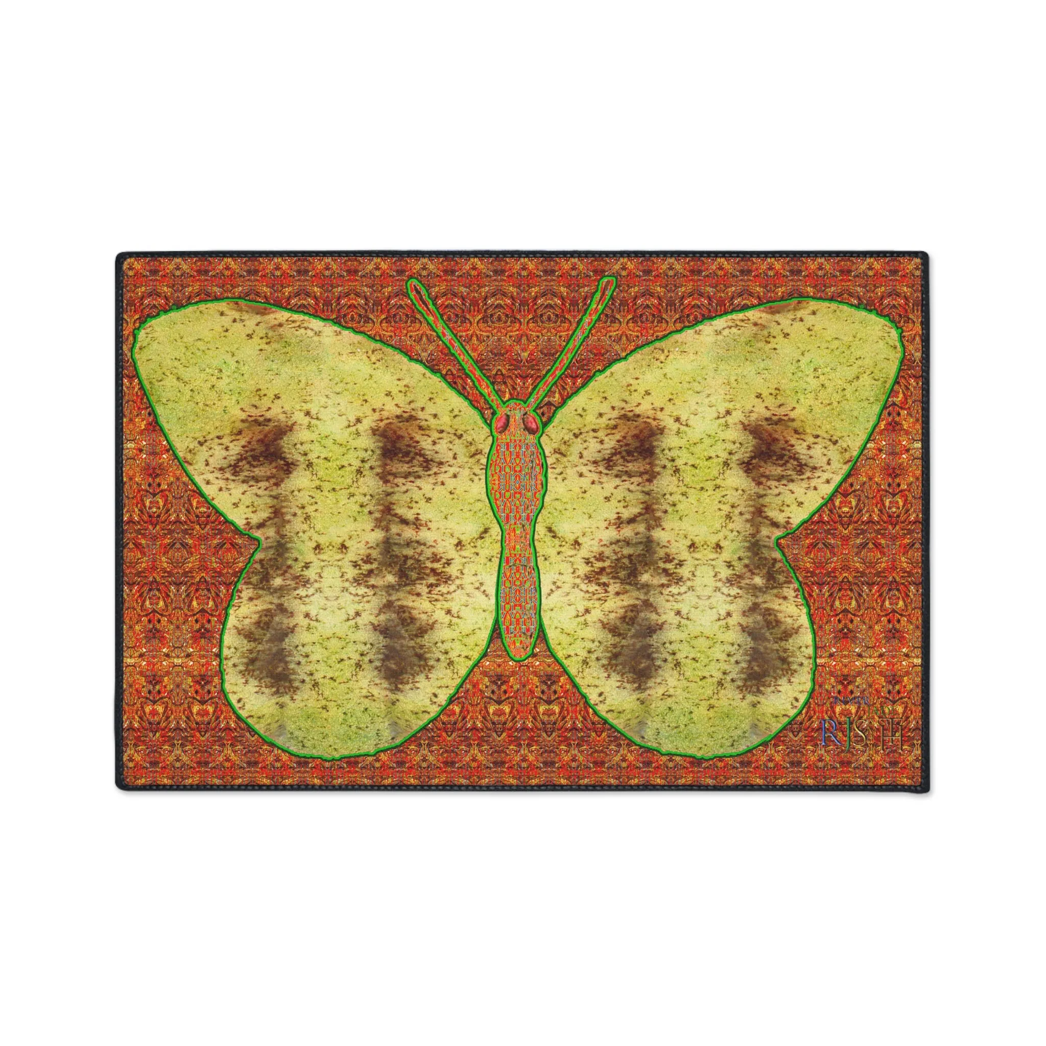 Heavy Duty Floor Mat (Butterfly Glade Denizen & Samhain Dream Thaw 15 & Orange Logo@Alchemic) RJSTH@Fabric#2_12 of 16 RJSTHw2025 RJS
