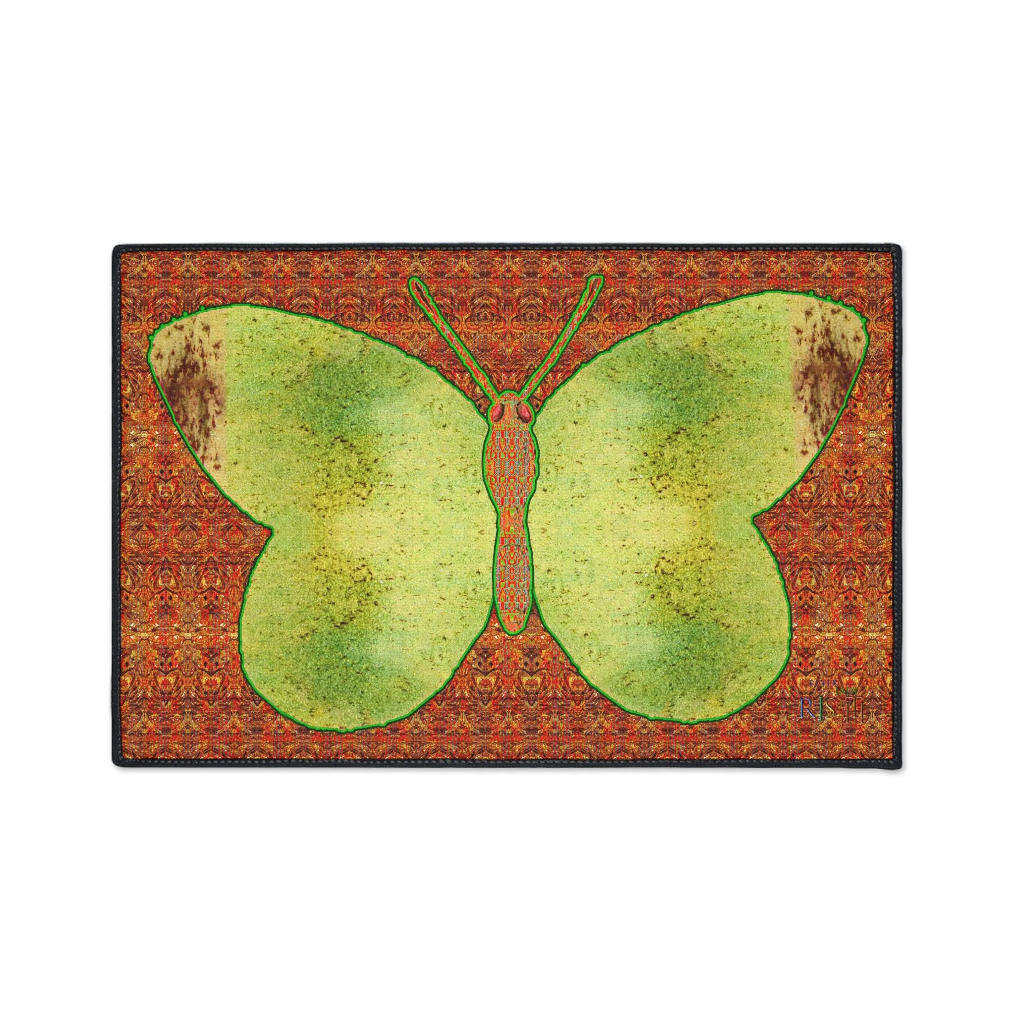 Heavy Duty Floor Mat (Butterfly Glade Denizen & Samhain Dream Thaw 15 & Orange Logo@Alchemic) RJSTH@Fabric#2_14 of 16 RJSTHw2025 RJS