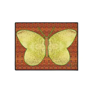 Heavy Duty Floor Mat (Butterfly Glade Denizen & Samhain Dream Thaw 15 & Orange Logo@Alchemic) RJSTH@Fabric#2_16 of 16 RJSTHw2025 RJS