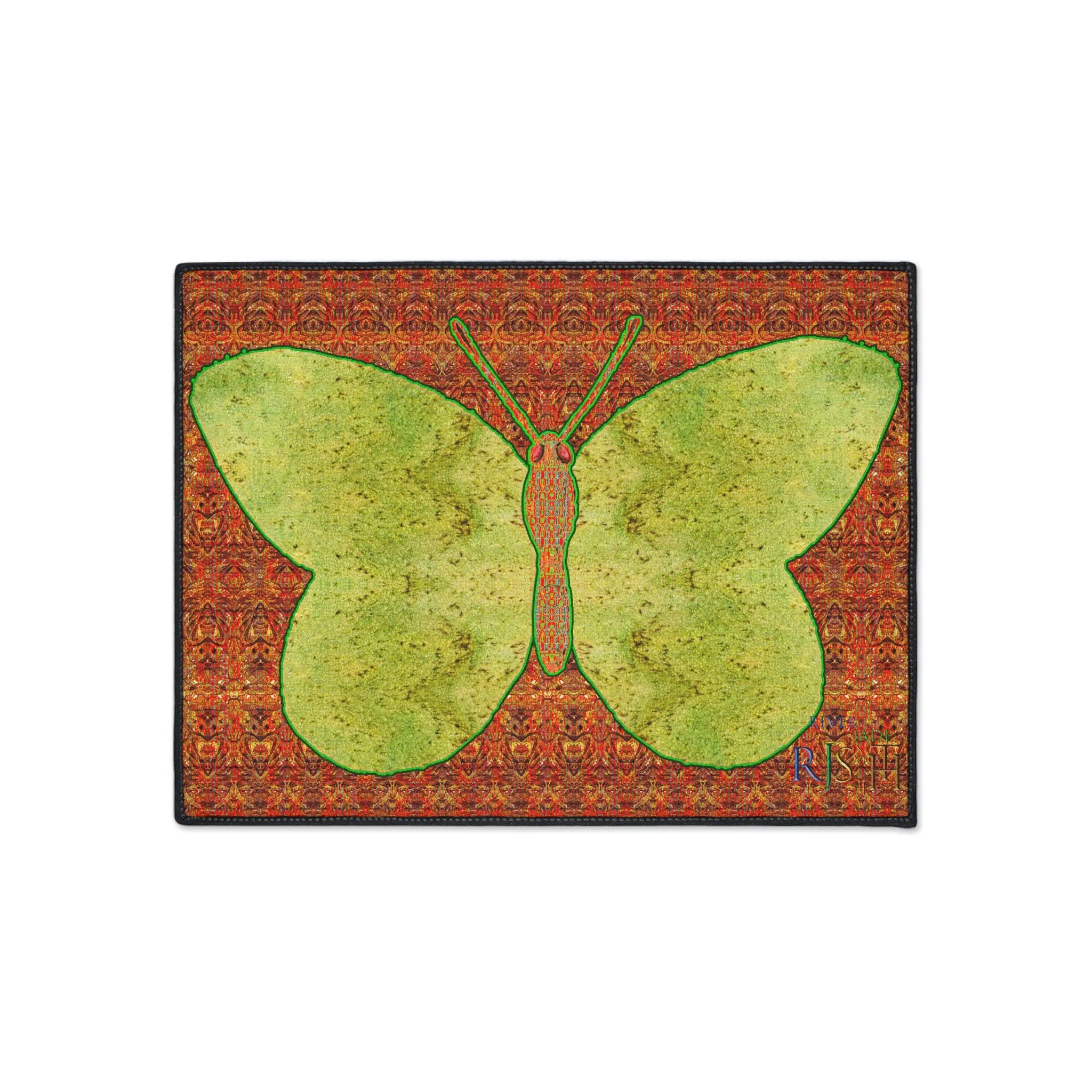 Heavy Duty Floor Mat (Butterfly Glade Denizen & Samhain Dream Thaw 15 & Orange Logo@Alchemic) RJSTH@Fabric#2_4 of 16 RJSTHw2025 RJS
