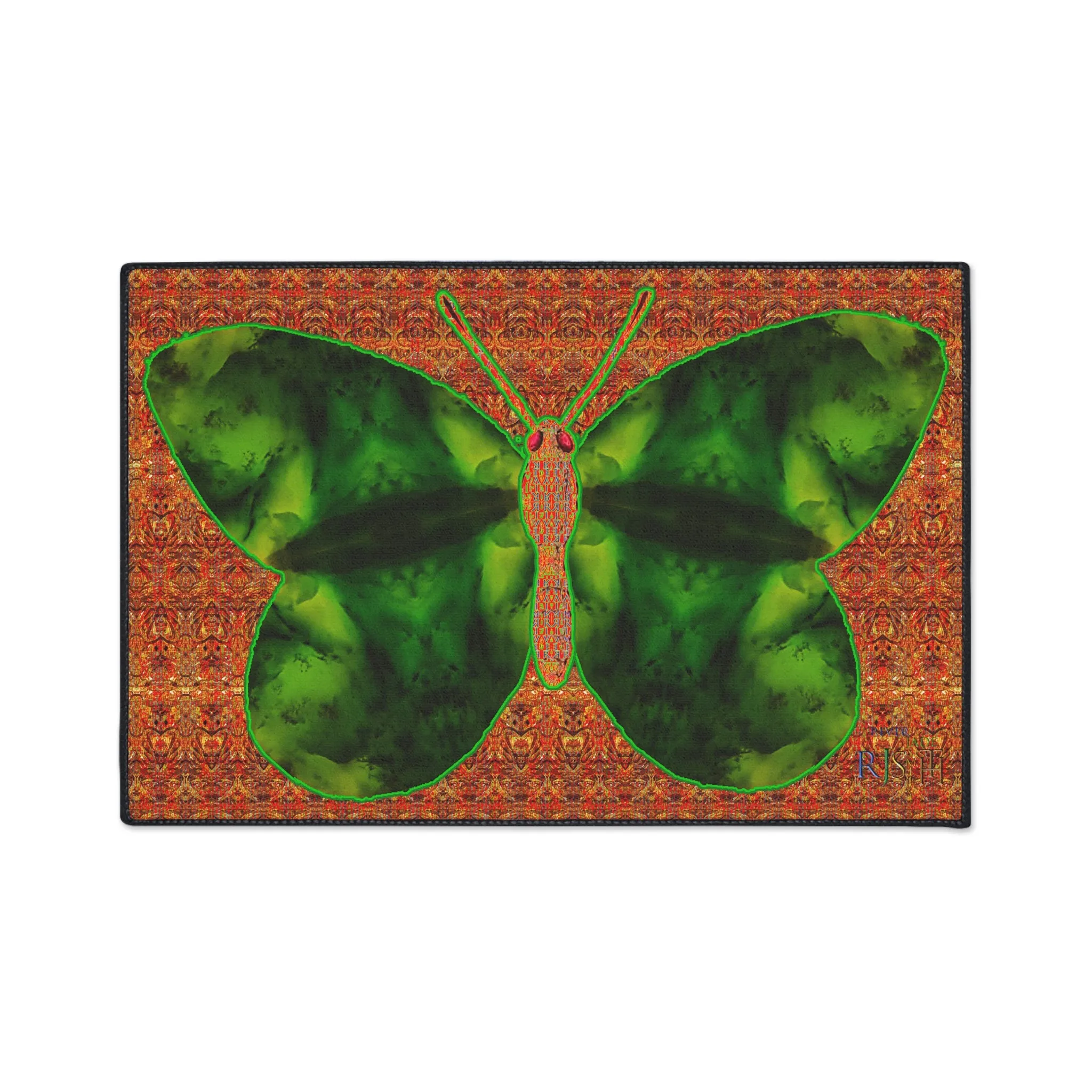 Heavy Duty Floor Mat (Butterfly Glade Denizen & Samhain Dream Thaw 15 & Orange Logo@Alchemic) RJSTH@Fabric#3_10 of 16 RJSTHw2025 RJS