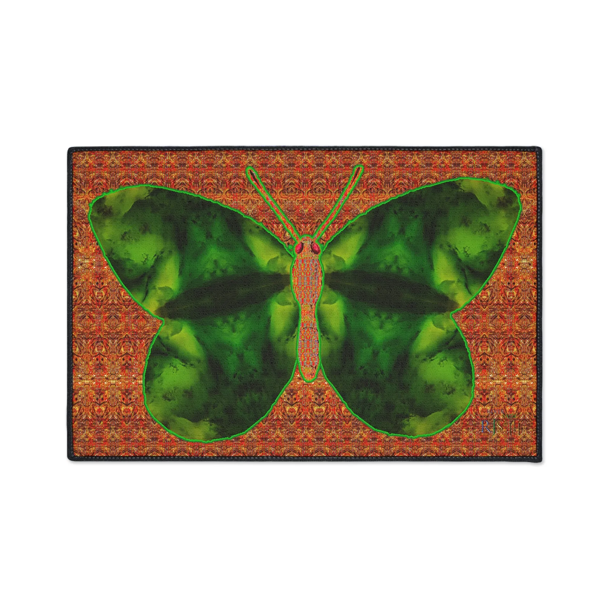 Heavy Duty Floor Mat (Butterfly Glade Denizen & Samhain Dream Thaw 15 & Orange Logo@Alchemic) RJSTH@Fabric#3_10 of 16 RJSTHw2025 RJS