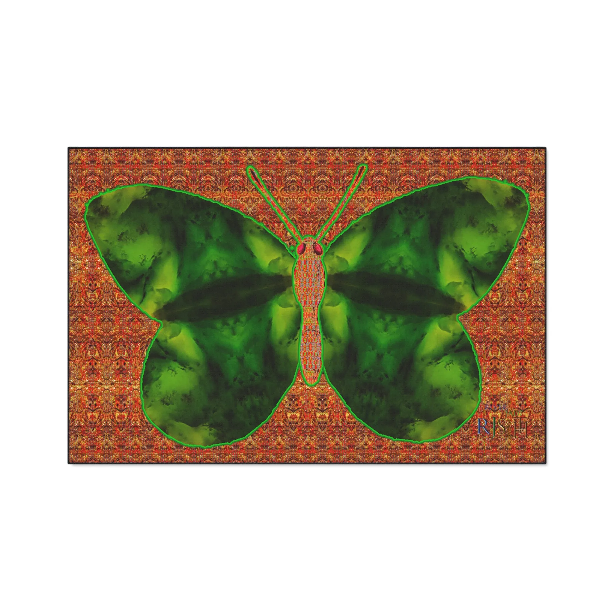 Heavy Duty Floor Mat (Butterfly Glade Denizen & Samhain Dream Thaw 15 & Orange Logo@Alchemic) RJSTH@Fabric#3_10 of 16 RJSTHw2025 RJS