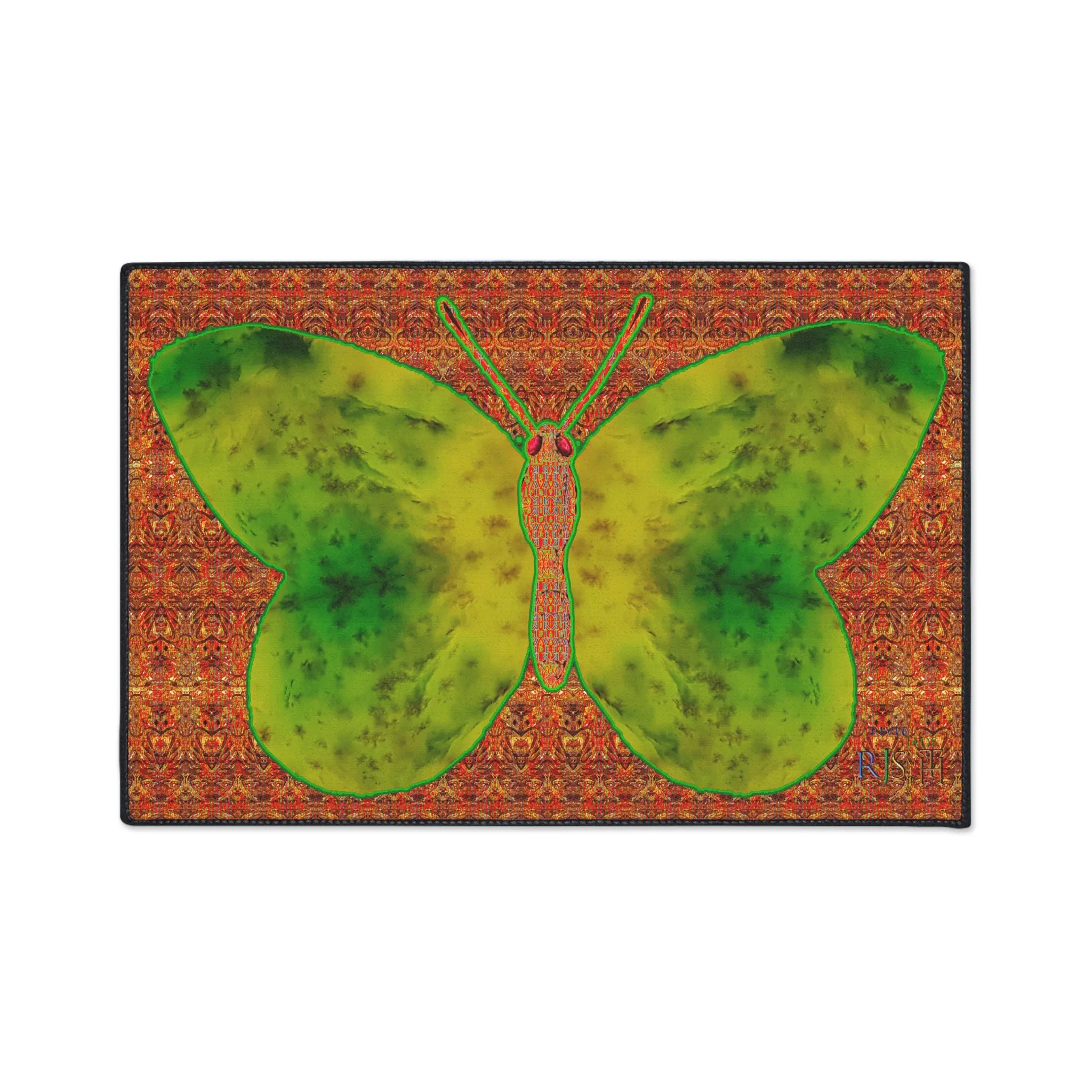 Heavy Duty Floor Mat (Butterfly Glade Denizen & Samhain Dream Thaw 15 & Orange Logo@Alchemic) RJSTH@Fabric#3_12 of 16 RJSTHw2025 RJS