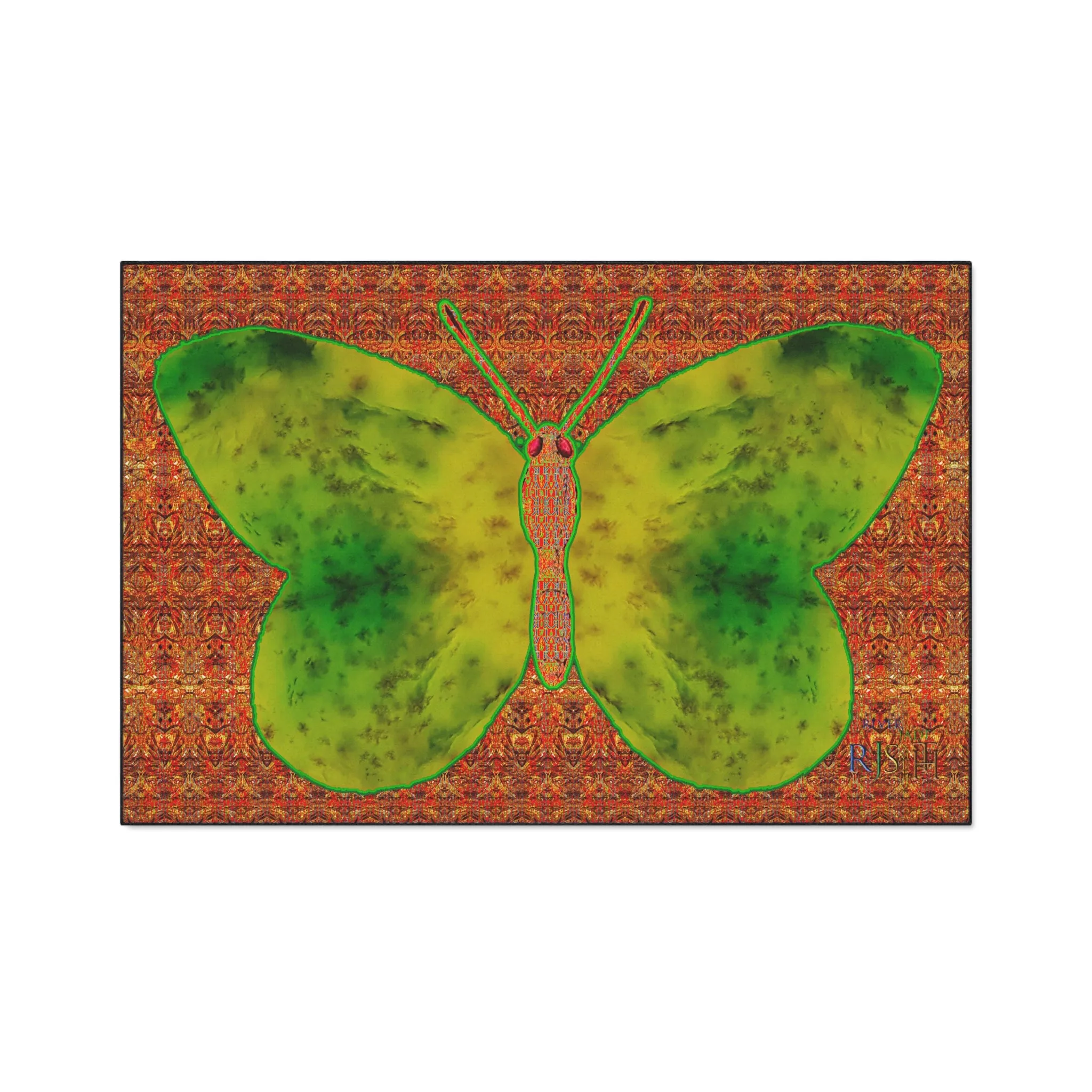 Heavy Duty Floor Mat (Butterfly Glade Denizen & Samhain Dream Thaw 15 & Orange Logo@Alchemic) RJSTH@Fabric#3_12 of 16 RJSTHw2025 RJS