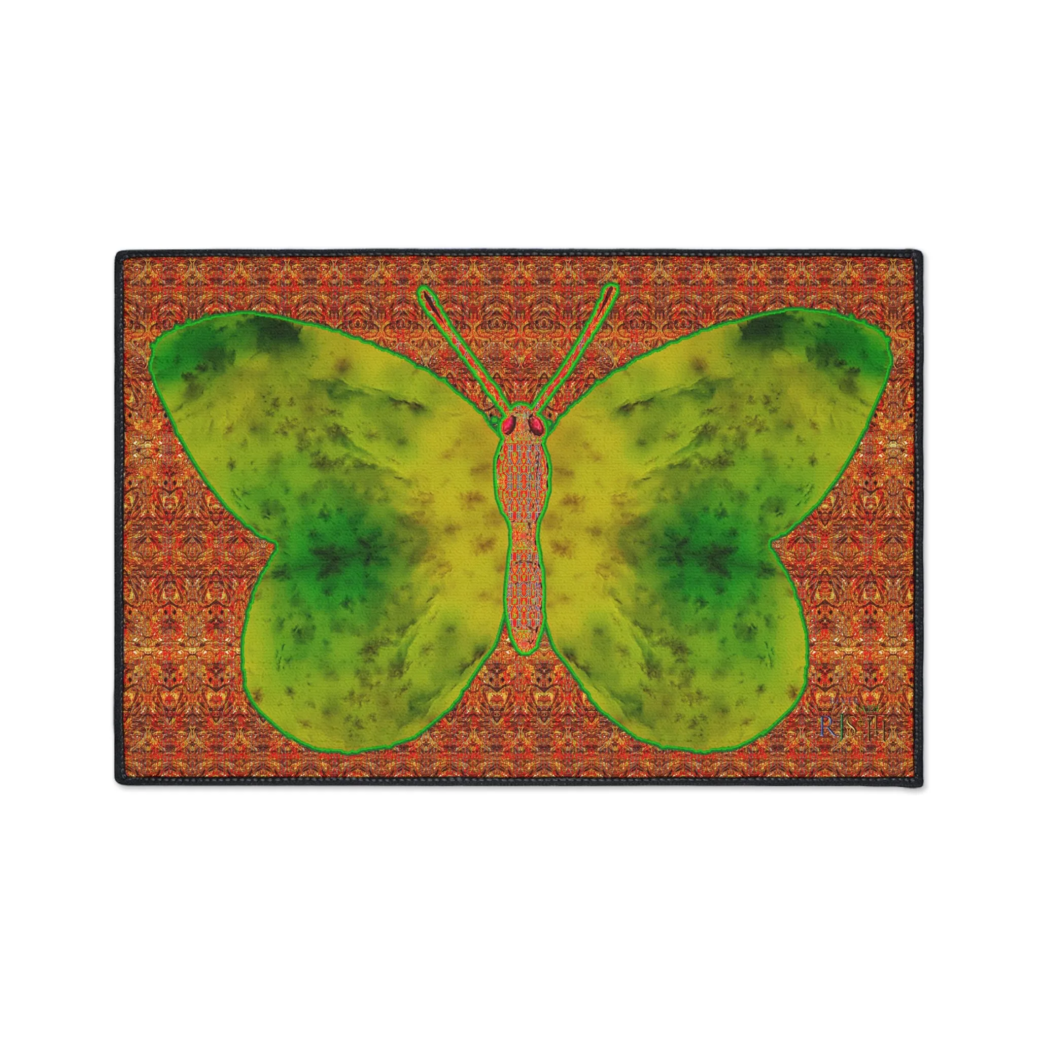 Heavy Duty Floor Mat (Butterfly Glade Denizen & Samhain Dream Thaw 15 & Orange Logo@Alchemic) RJSTH@Fabric#3_12 of 16 RJSTHw2025 RJS