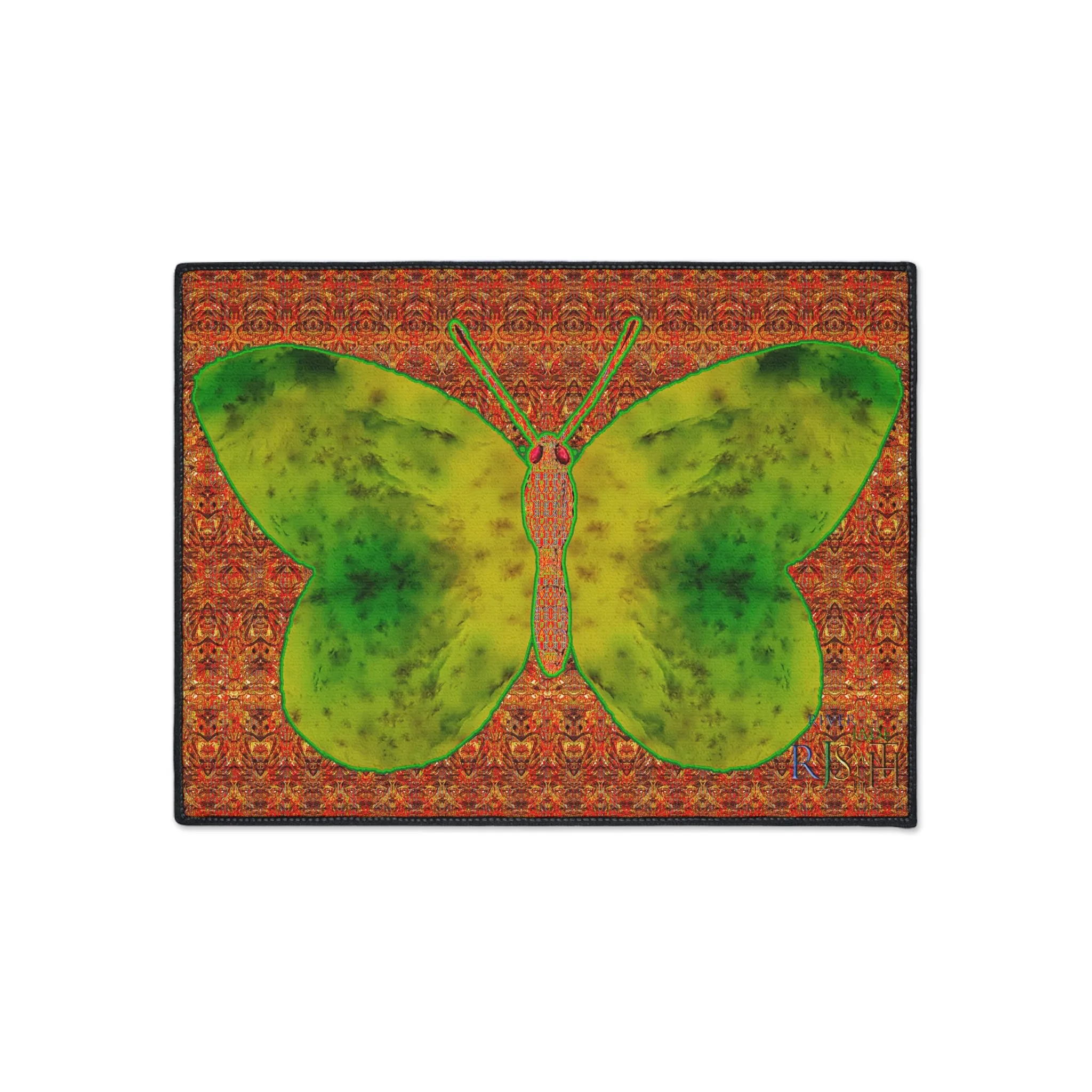 Heavy Duty Floor Mat (Butterfly Glade Denizen & Samhain Dream Thaw 15 & Orange Logo@Alchemic) RJSTH@Fabric#3_12 of 16 RJSTHw2025 RJS