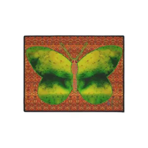 Heavy Duty Floor Mat (Butterfly Glade Denizen & Samhain Dream Thaw 15 & Orange Logo@Alchemic) RJSTH@Fabric#3_16 of 16 RJSTHw2025 RJS