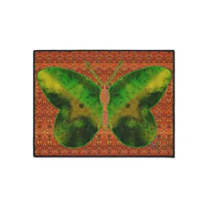 Heavy Duty Floor Mat (Butterfly Glade Denizen & Samhain Dream Thaw 15 & Orange Logo@Alchemic) RJSTH@Fabric#3_6 of 16 RJSTHw2025 RJS