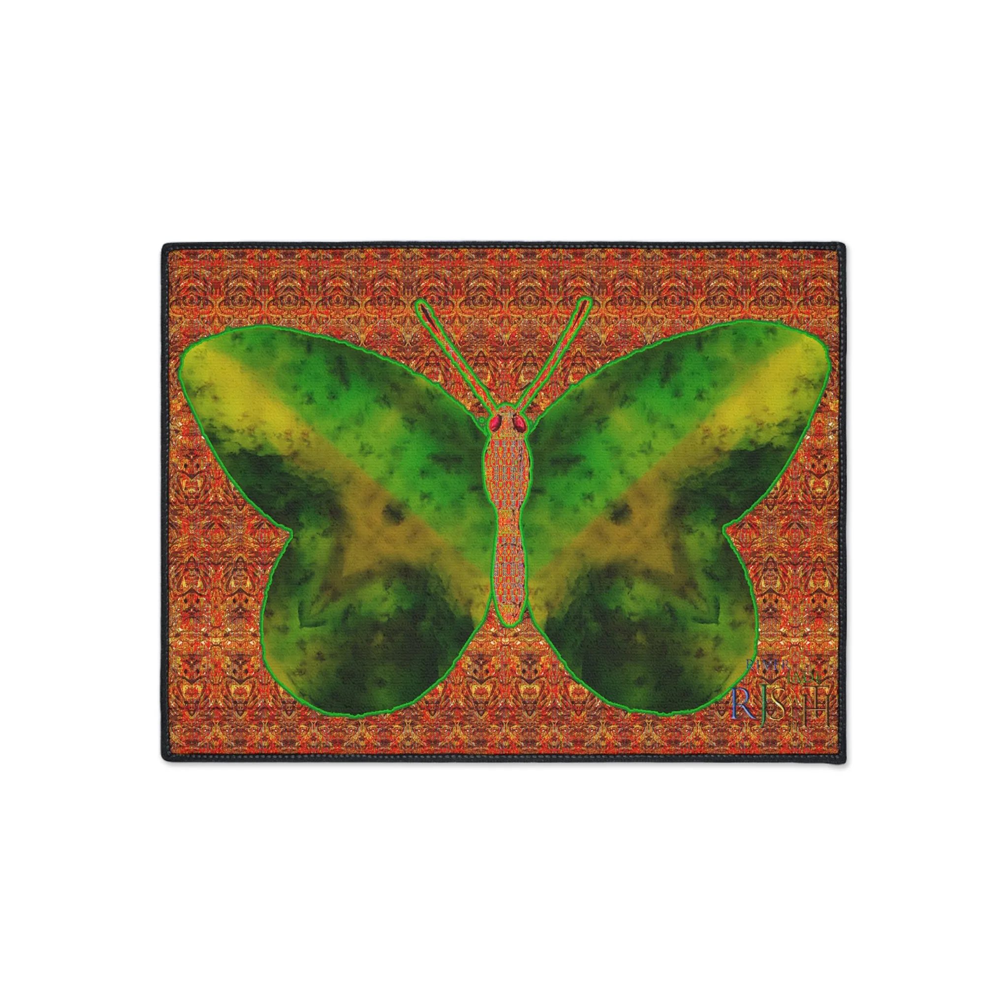 Heavy Duty Floor Mat (Butterfly Glade Denizen & Samhain Dream Thaw 15 & Orange Logo@Alchemic) RJSTH@Fabric#3_6 of 16 RJSTHw2025 RJS