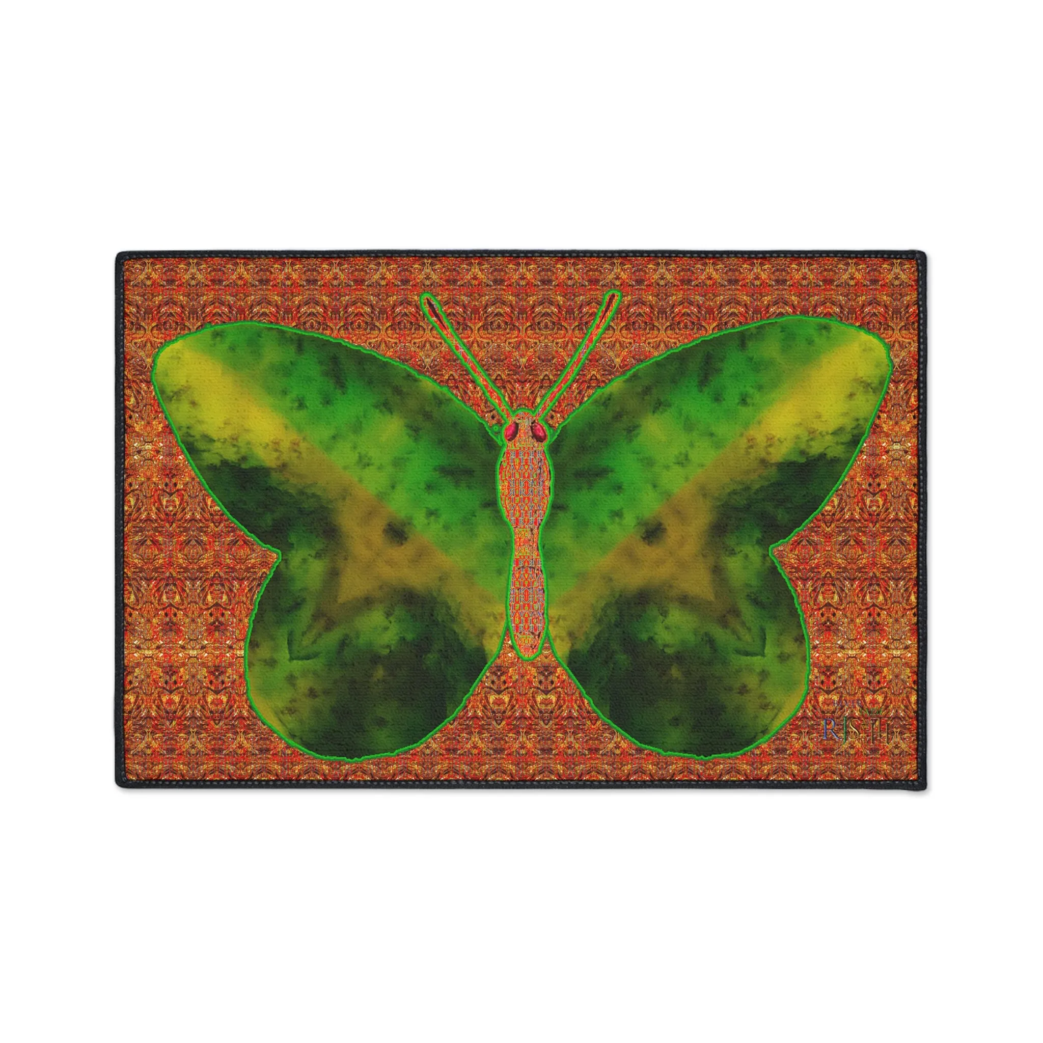 Heavy Duty Floor Mat (Butterfly Glade Denizen & Samhain Dream Thaw 15 & Orange Logo@Alchemic) RJSTH@Fabric#3_6 of 16 RJSTHw2025 RJS
