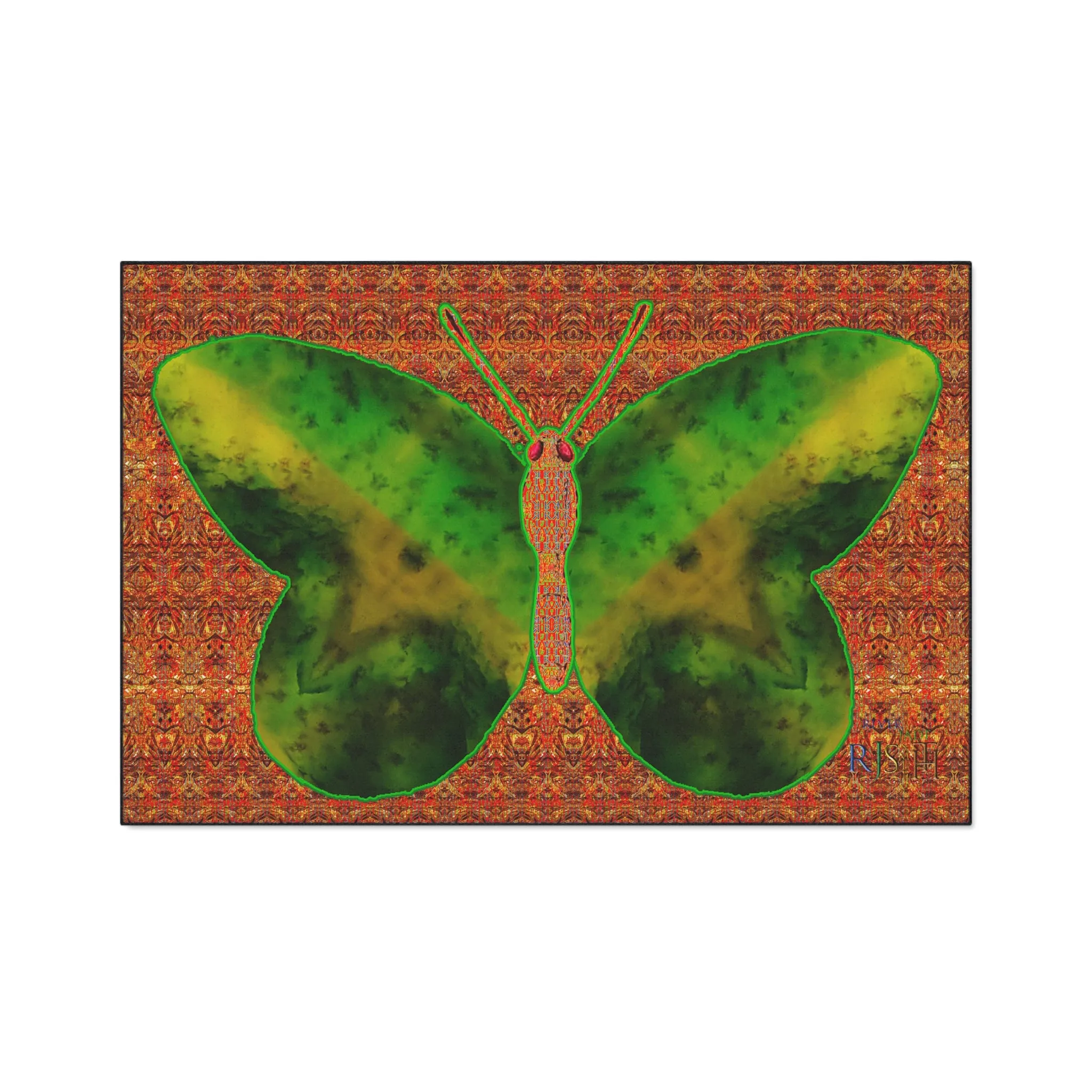 Heavy Duty Floor Mat (Butterfly Glade Denizen & Samhain Dream Thaw 15 & Orange Logo@Alchemic) RJSTH@Fabric#3_6 of 16 RJSTHw2025 RJS