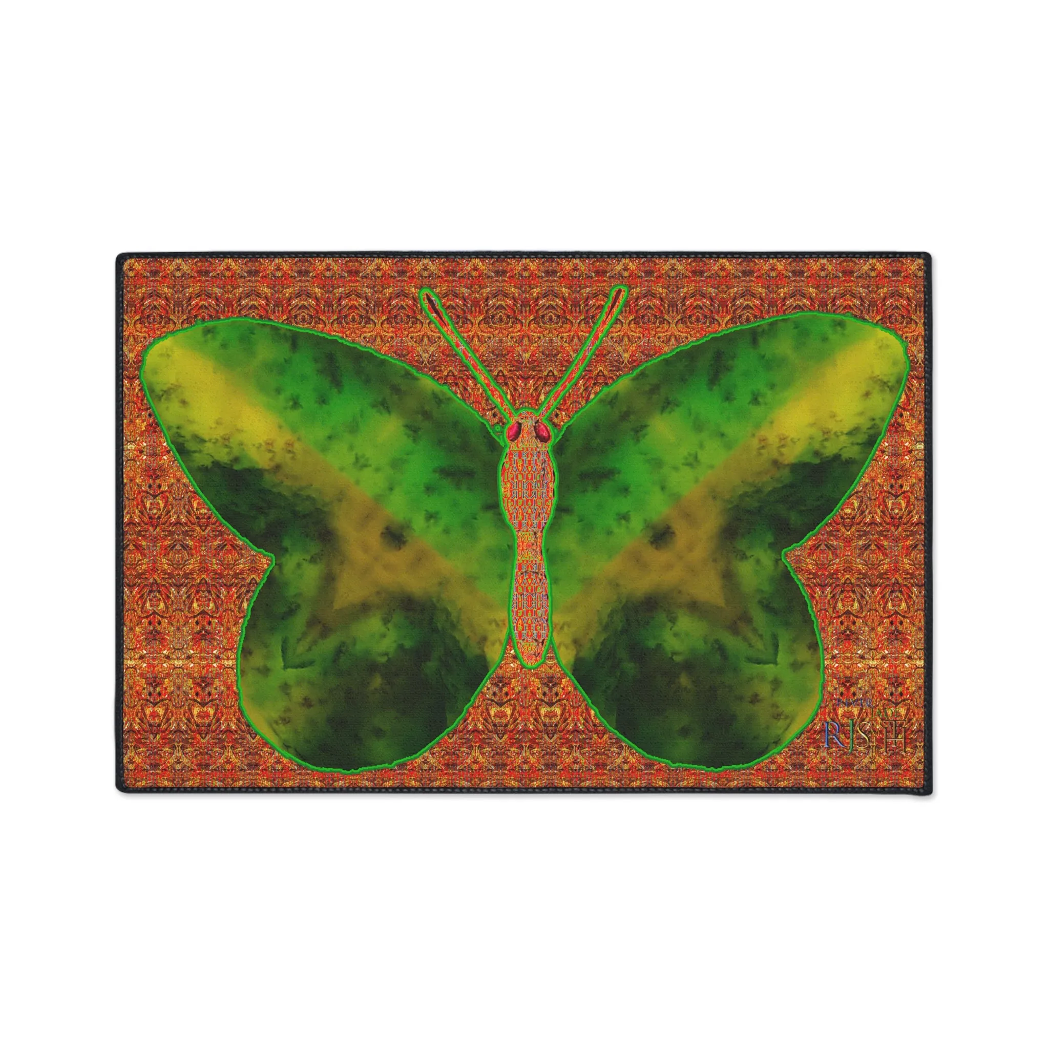 Heavy Duty Floor Mat (Butterfly Glade Denizen & Samhain Dream Thaw 15 & Orange Logo@Alchemic) RJSTH@Fabric#3_6 of 16 RJSTHw2025 RJS