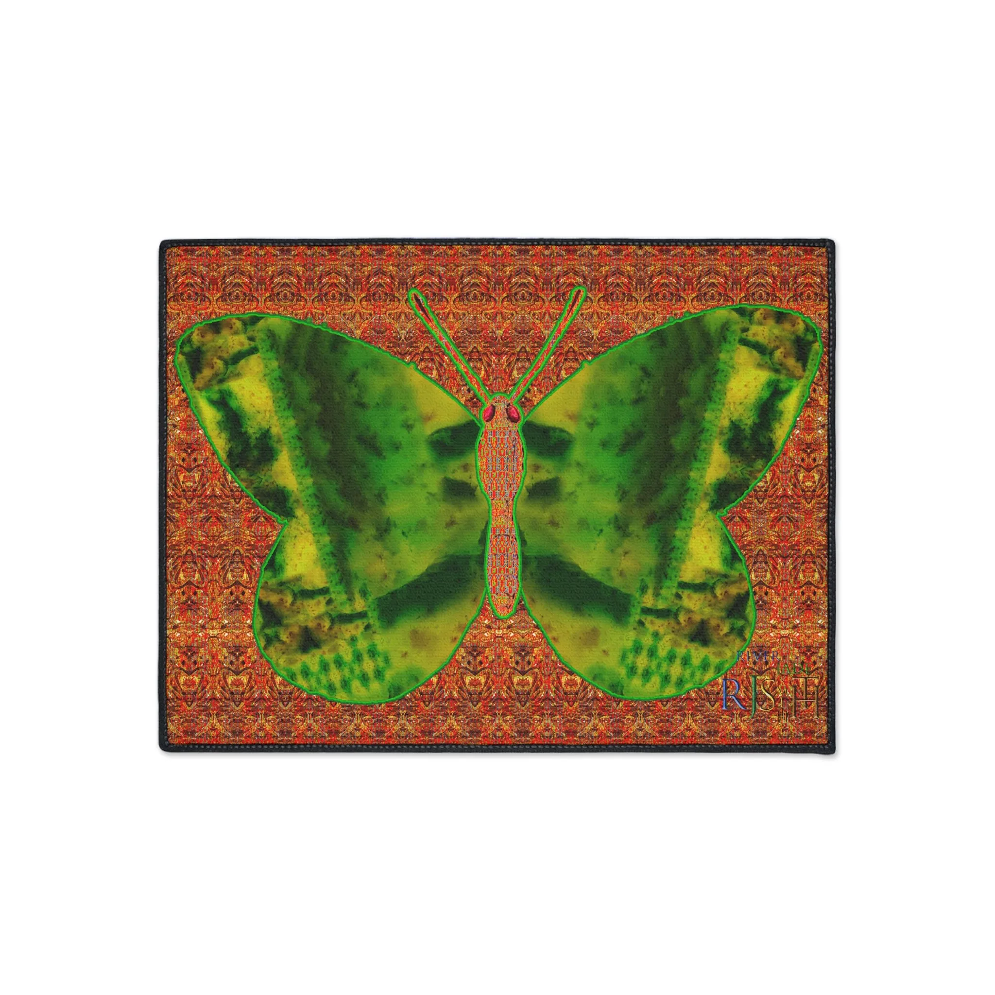 Heavy Duty Floor Mat (Butterfly Glade Denizen & Samhain Dream Thaw 15 & Orange Logo@Alchemic) RJSTH@Fabric#3_7 of 16 RJSTHw2025 RJS