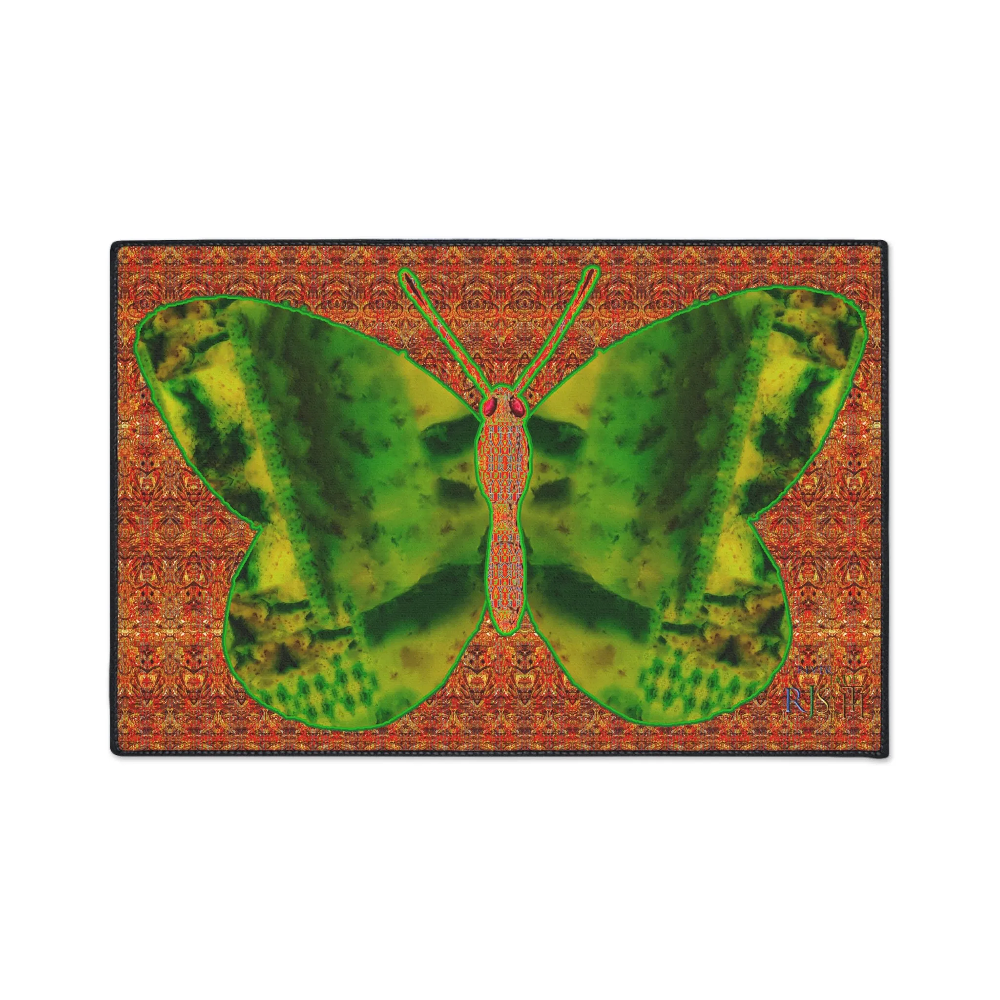 Heavy Duty Floor Mat (Butterfly Glade Denizen & Samhain Dream Thaw 15 & Orange Logo@Alchemic) RJSTH@Fabric#3_7 of 16 RJSTHw2025 RJS
