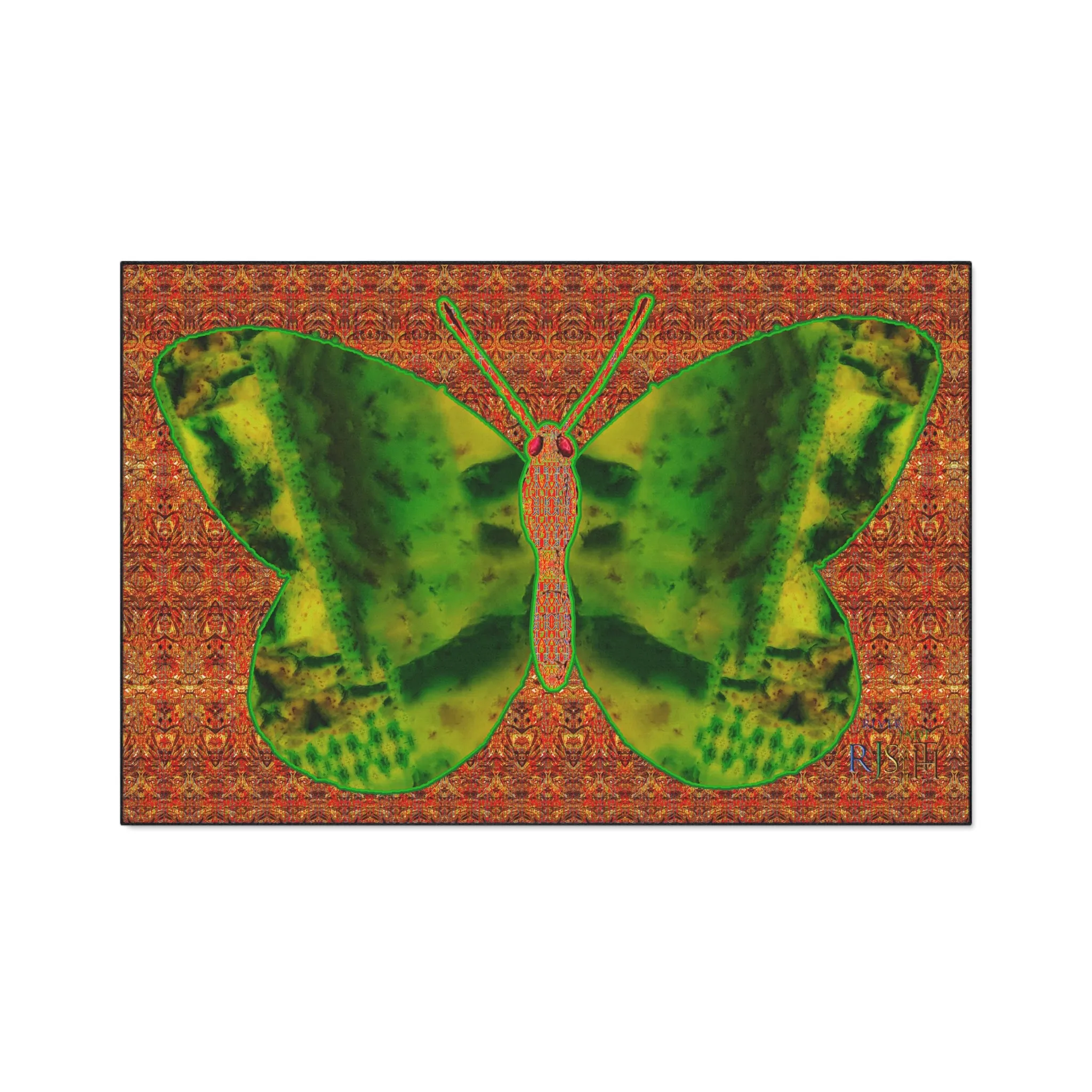 Heavy Duty Floor Mat (Butterfly Glade Denizen & Samhain Dream Thaw 15 & Orange Logo@Alchemic) RJSTH@Fabric#3_7 of 16 RJSTHw2025 RJS