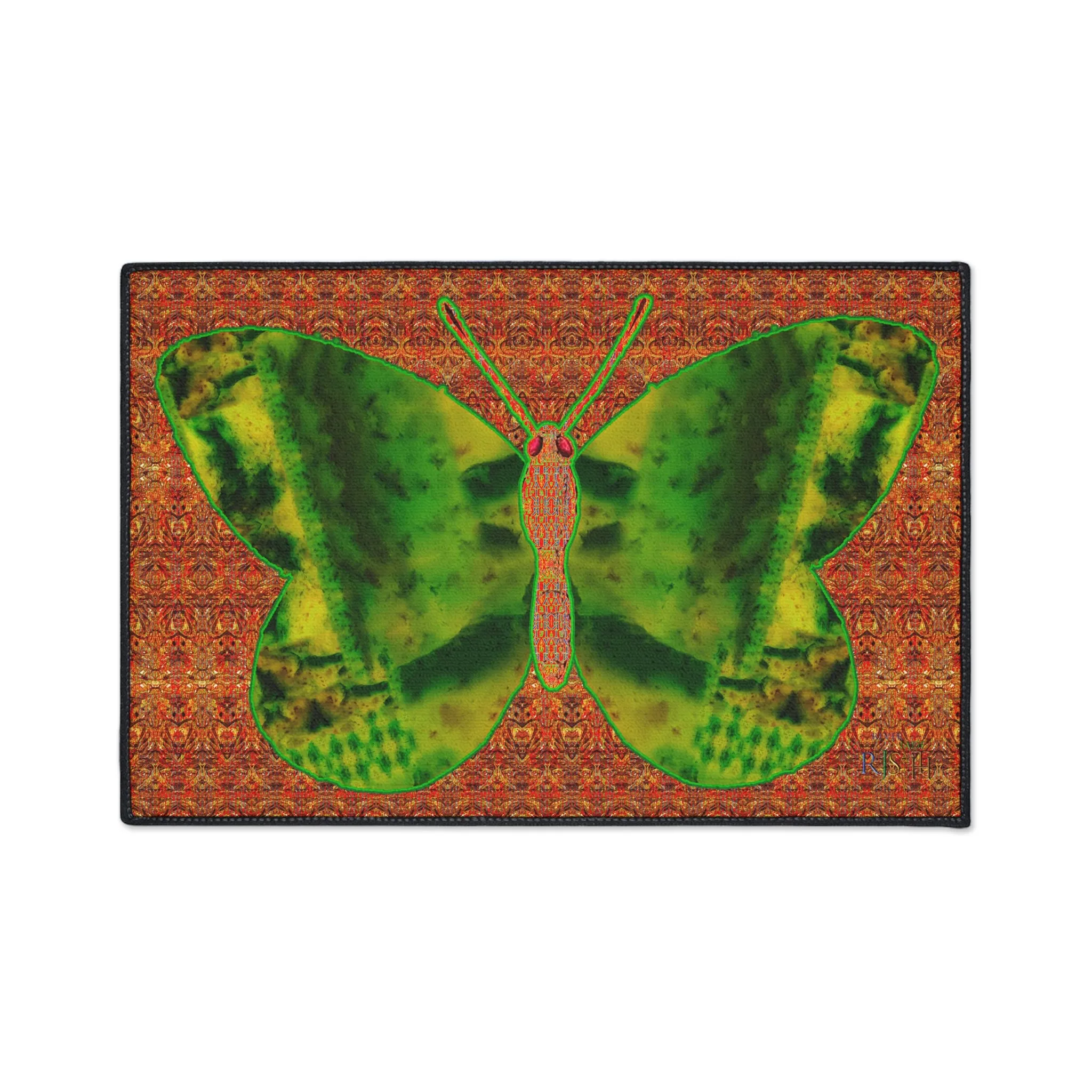 Heavy Duty Floor Mat (Butterfly Glade Denizen & Samhain Dream Thaw 15 & Orange Logo@Alchemic) RJSTH@Fabric#3_7 of 16 RJSTHw2025 RJS