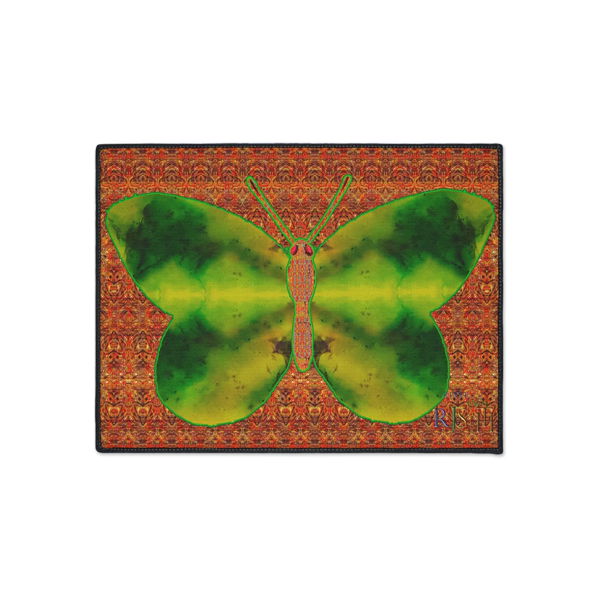 Heavy Duty Floor Mat (Butterfly Glade Denizen & Samhain Dream Thaw 15 & Orange Logo@Alchemic) RJSTH@Fabric#3_9 of 16 RJSTHw2025 RJS
