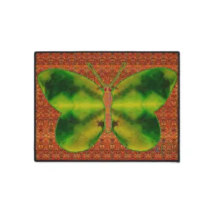 Heavy Duty Floor Mat (Butterfly Glade Denizen & Samhain Dream Thaw 15 & Orange Logo@Alchemic) RJSTH@Fabric#3_9 of 16 RJSTHw2025 RJS