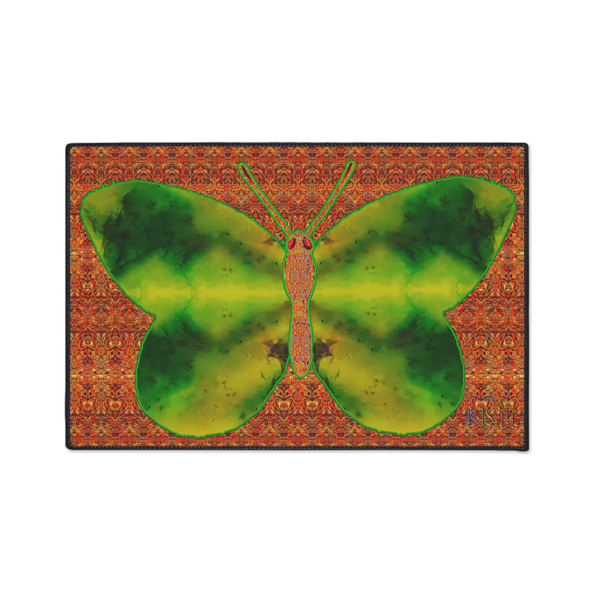 Heavy Duty Floor Mat (Butterfly Glade Denizen & Samhain Dream Thaw 15 & Orange Logo@Alchemic) RJSTH@Fabric#3_9 of 16 RJSTHw2025 RJS