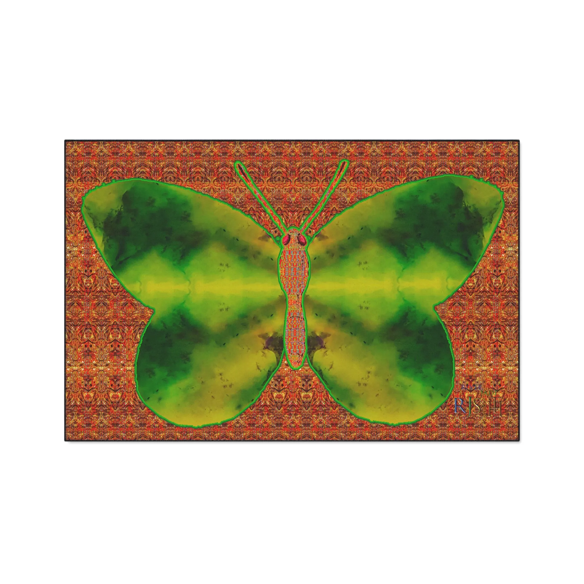 Heavy Duty Floor Mat (Butterfly Glade Denizen & Samhain Dream Thaw 15 & Orange Logo@Alchemic) RJSTH@Fabric#3_9 of 16 RJSTHw2025 RJS
