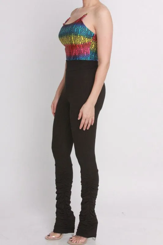 HIGH WAIST HEAVY BOTTOM PANTS