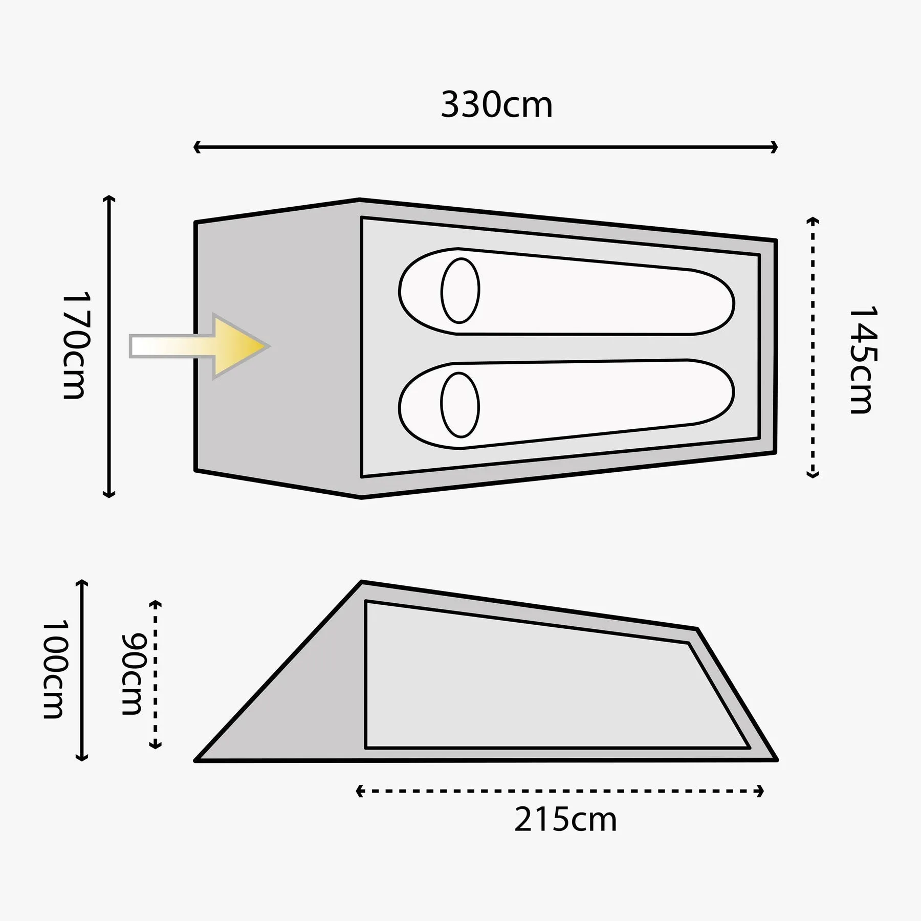 Highlander Blackthorn 2 Man Tent
