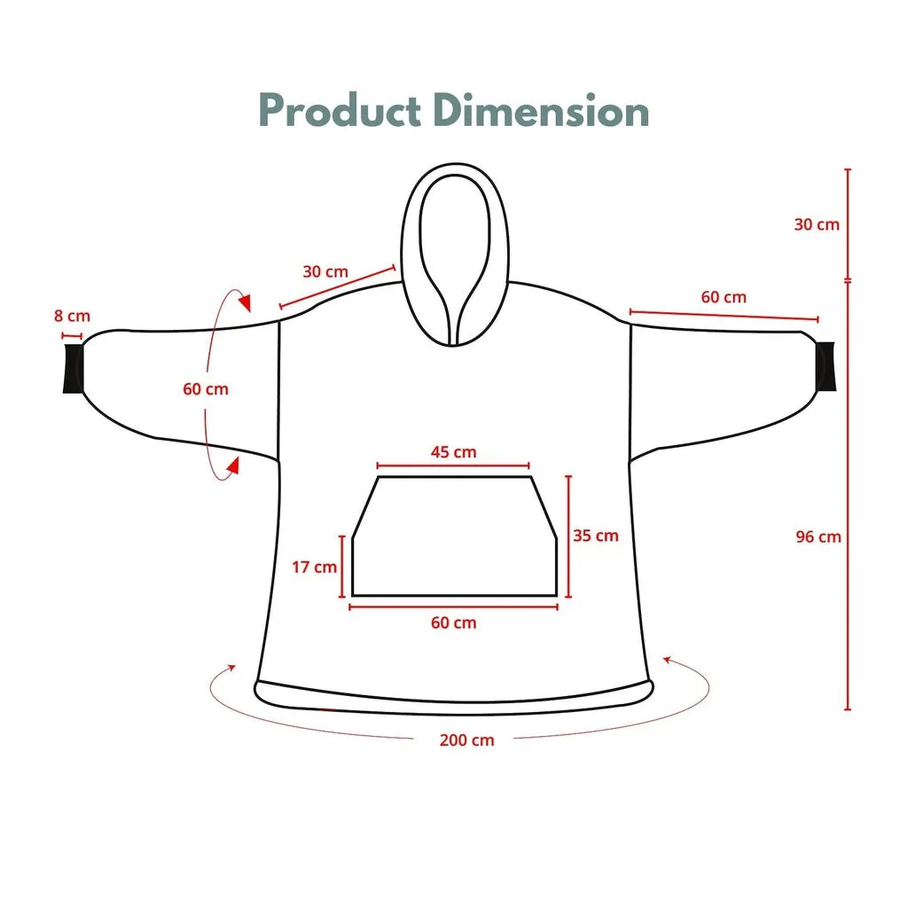 Hoodie Blanket Adult Sushi