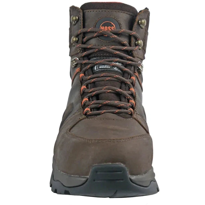 Hoss Men's Blast Composite Safety Toe Waterproof 400G Insulated Work Boot - Brown 60242