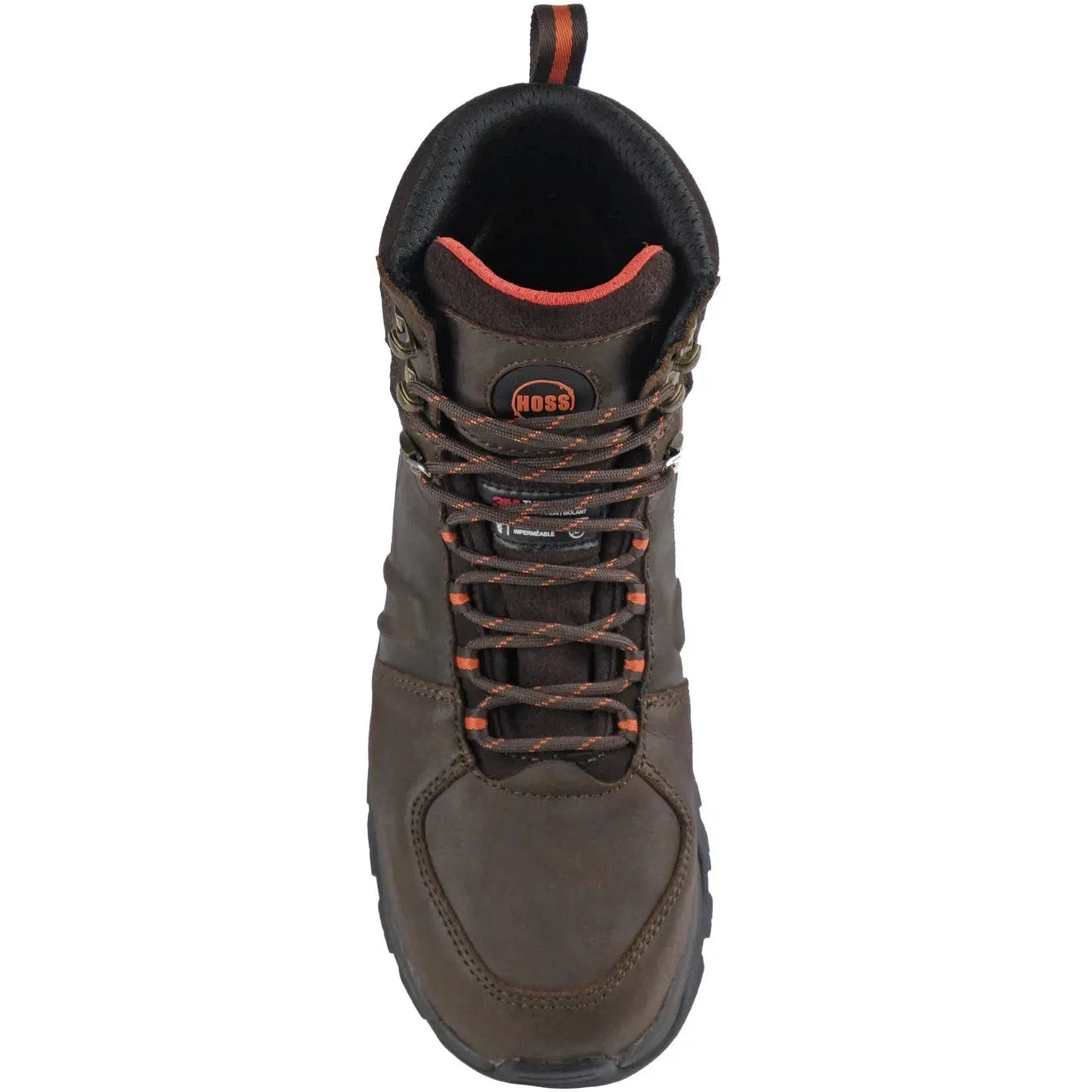 Hoss Men's Blast Composite Safety Toe Waterproof 400G Insulated Work Boot - Brown 60242