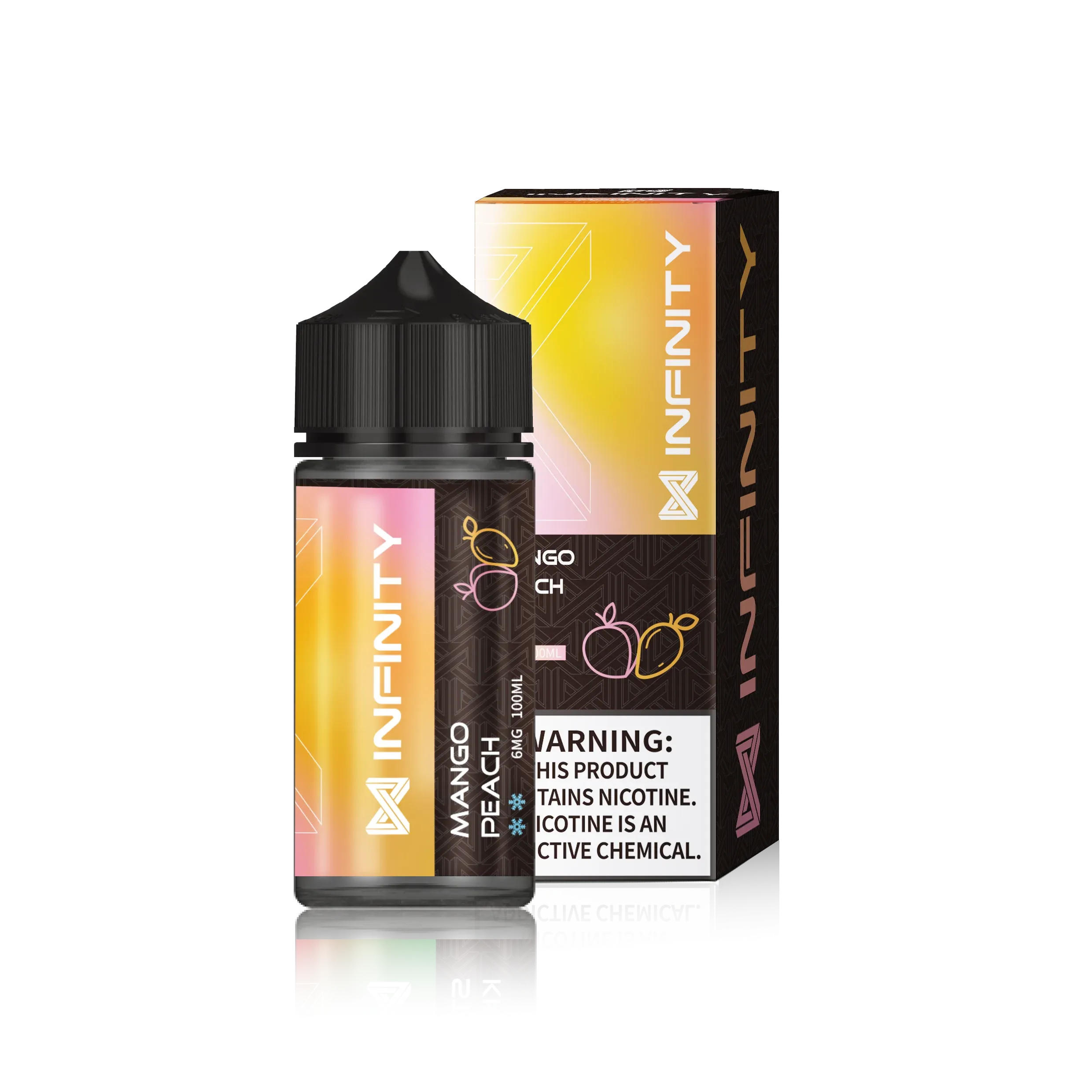 INFINITIY MANGO PEACH ICE FREE BASE 100ML