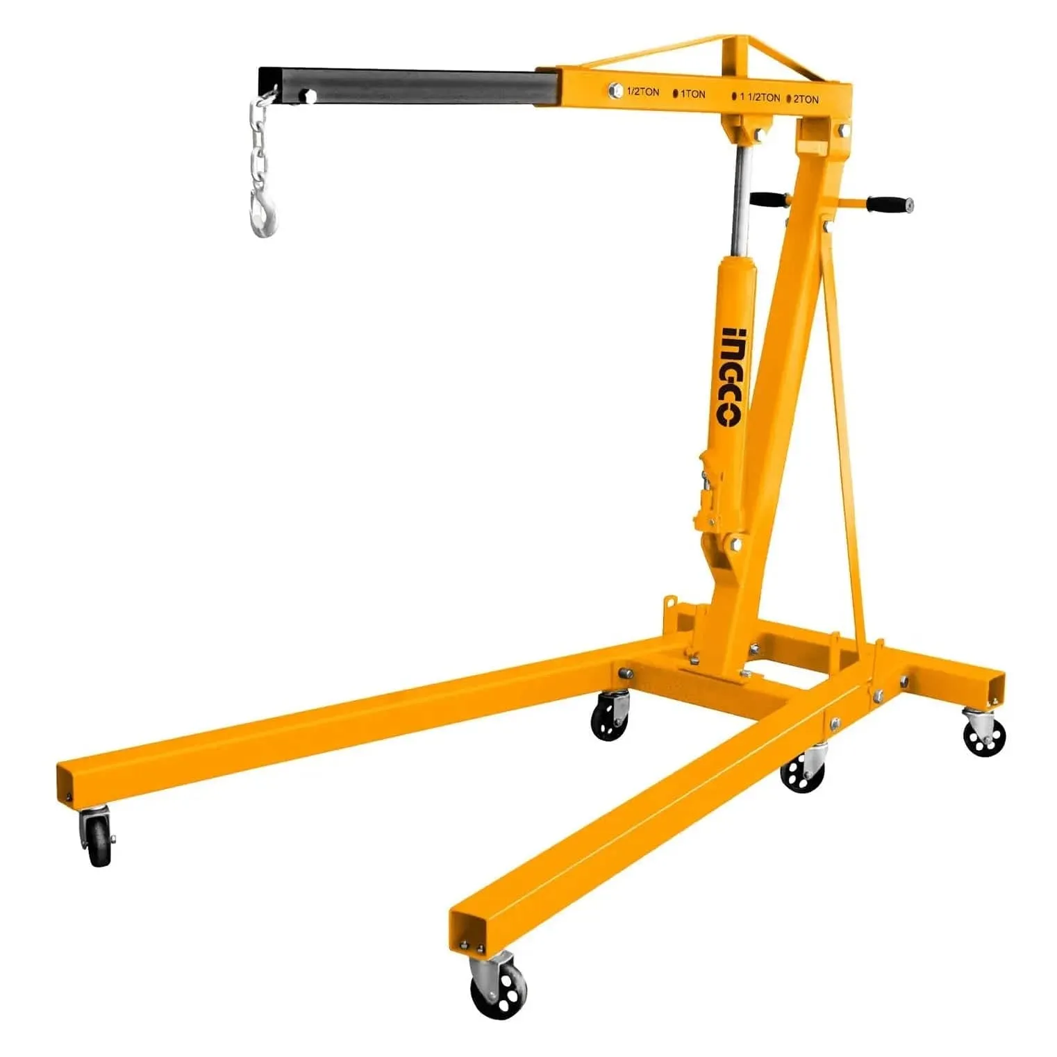 Ingco 2-Ton Hydraulic Engine Crane with Adjustable Lifting Range – HEC21-1 & HEC21-2