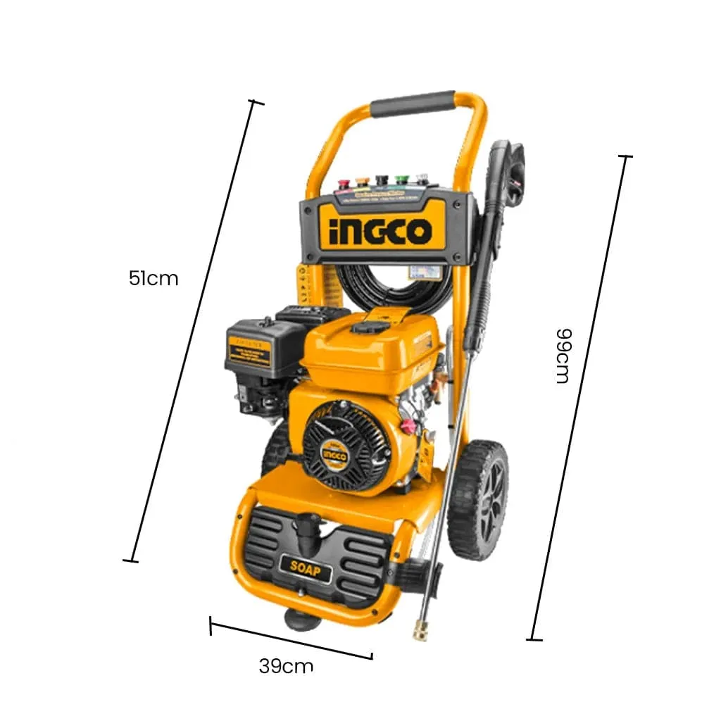 Ingco Axial Pump Gasoline Pressure Washer 7.0HP 235Bar - GHPW2103