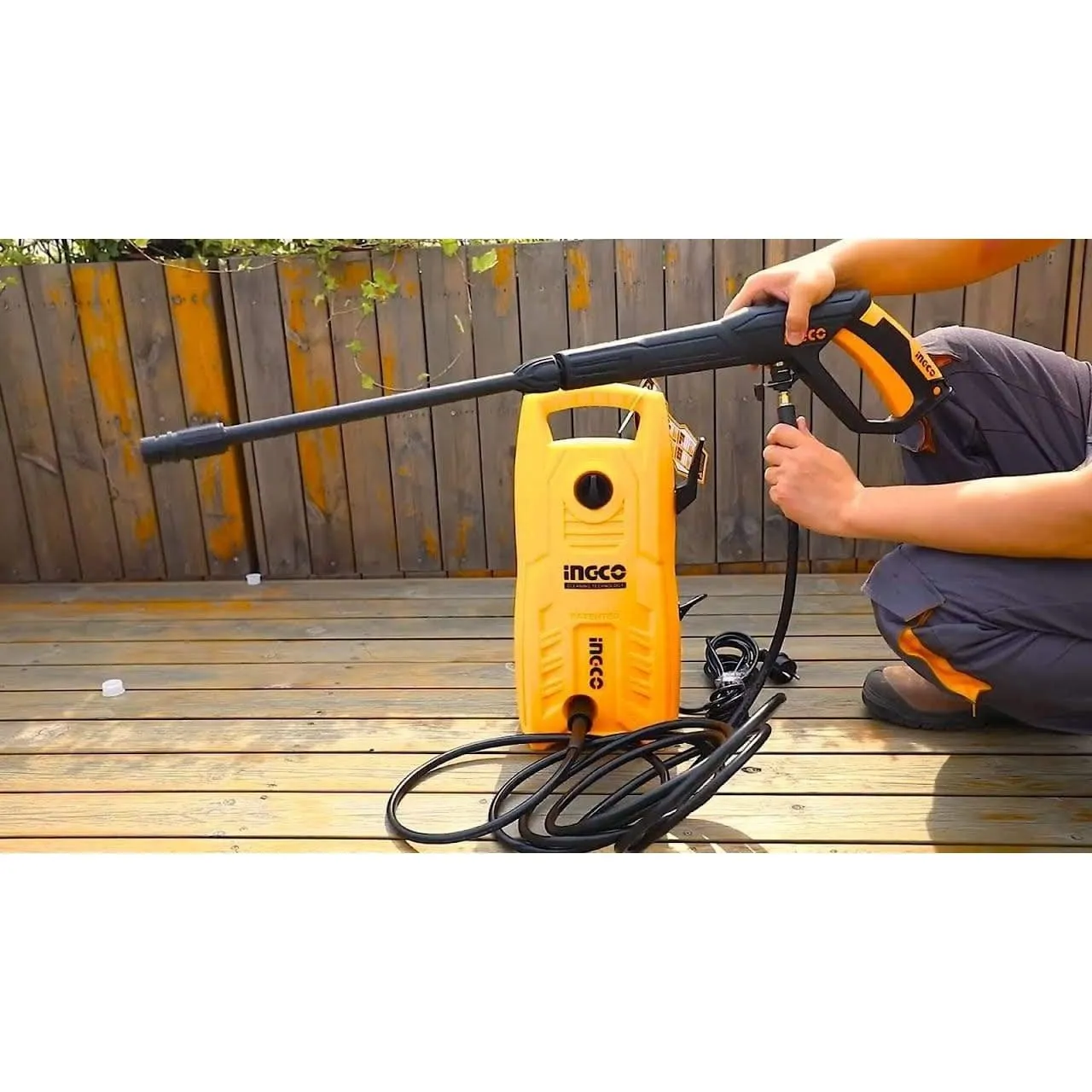 Ingco High Pressure Washer 1400W 130Bar - HPWR14008