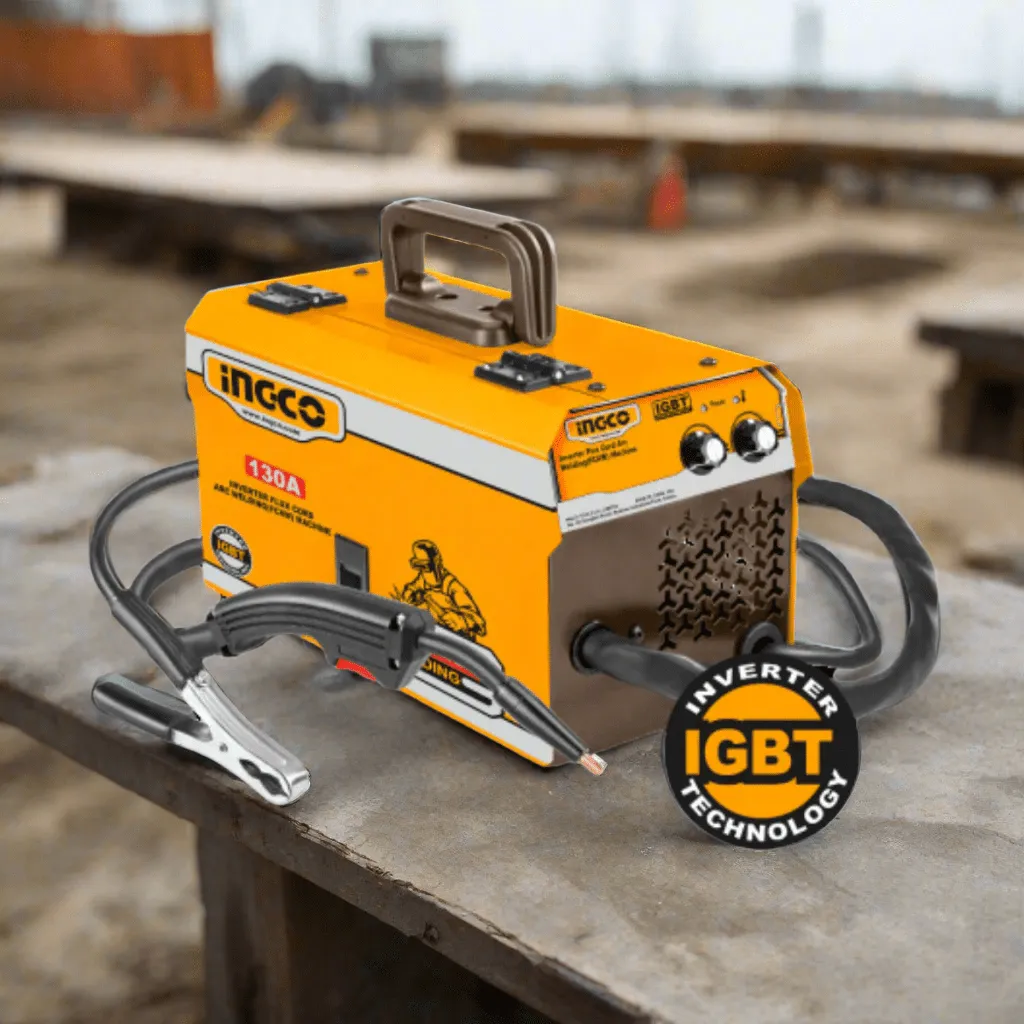Ingco Inverter Flux Cord Arc Welding Machine 130A with 40% Duty Cycle - ING-FC13012