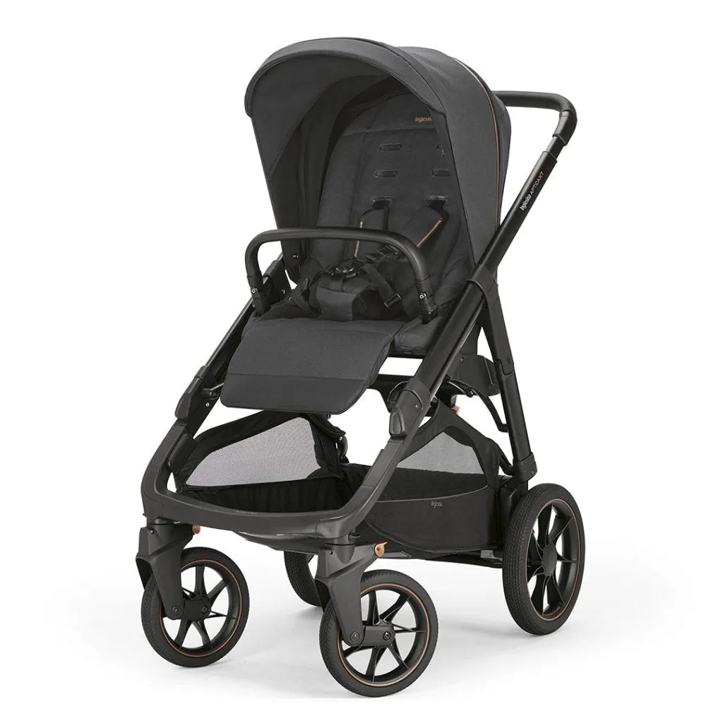 INGLESINA Aptica XT 5 Piece Travel Systems with Car Seat and 360 Rotating Isofix Base - Magnet Grey