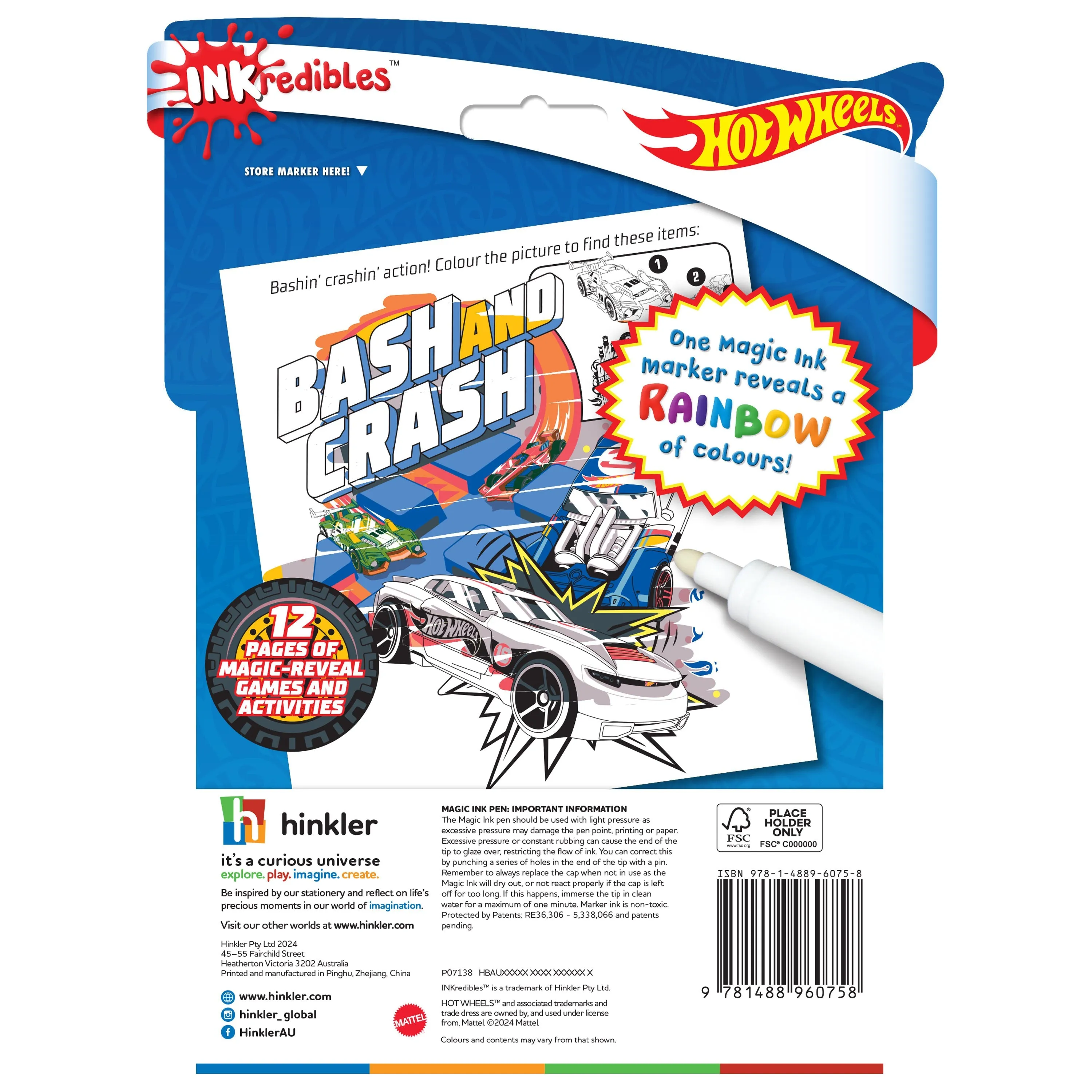 Inkredibles Magic Ink Hot Wheels