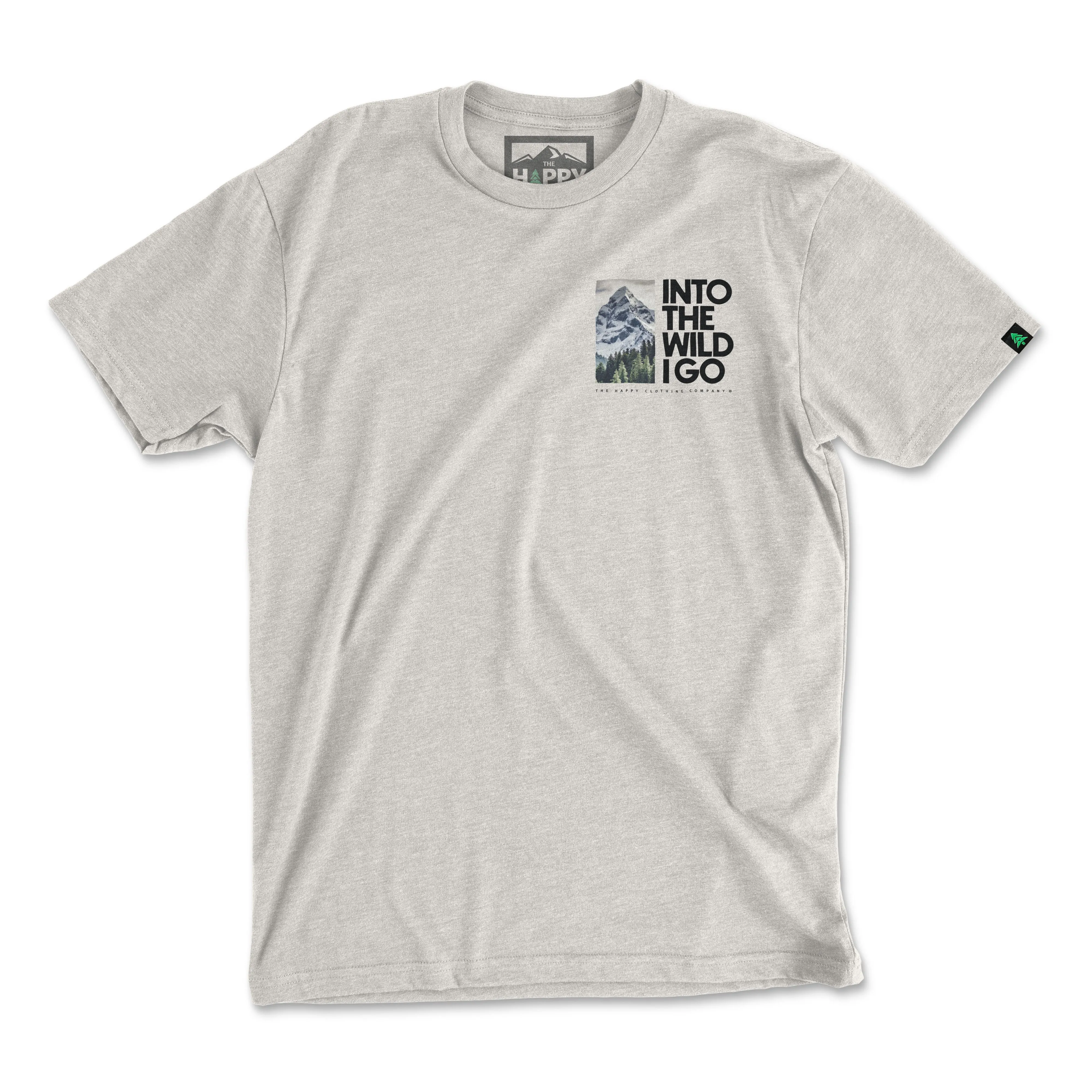 Into The Wild Back Print Peaks & Pines Edition 'Explorer Tee' | Lightweight Blend |