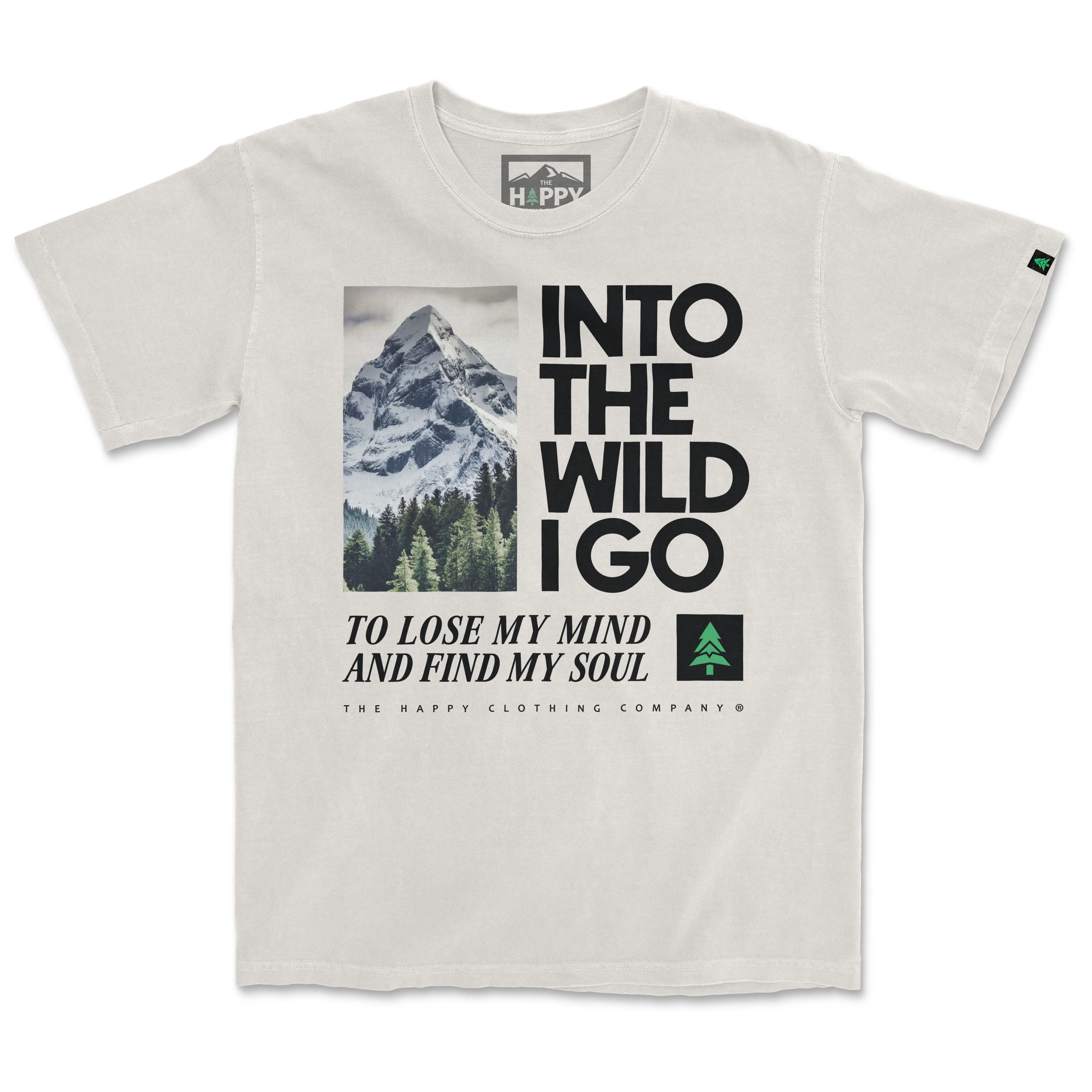 Into The Wild Peaks & Pines Edition 'Vintage Tee' | Oversized Heavyweight |