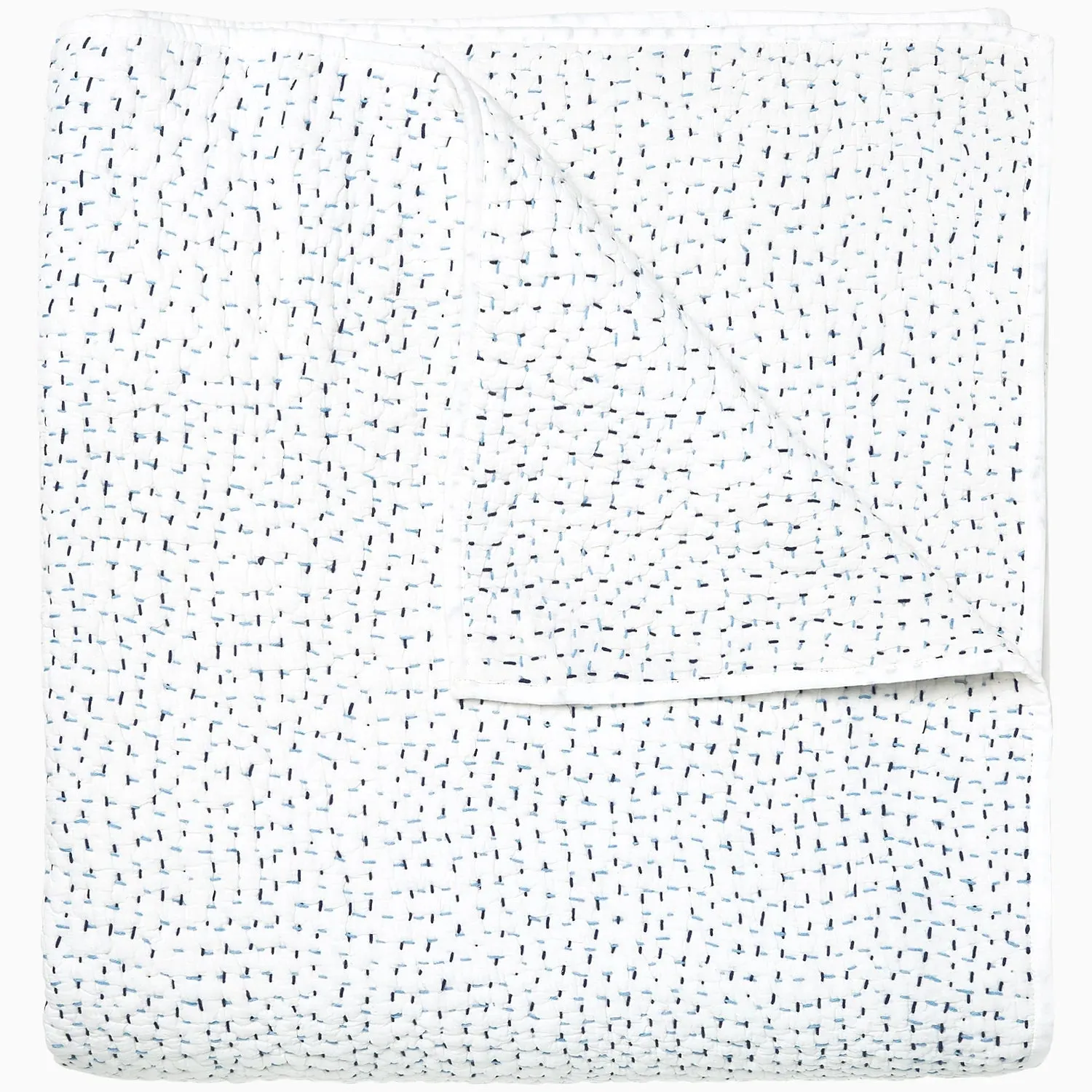 John Robshaw - Organic Hand Stitched Quilt - Indigo - Full/Queen