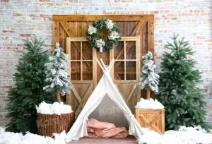 Kate Christmas Snow Tent Backdrop Designed by Emetselch