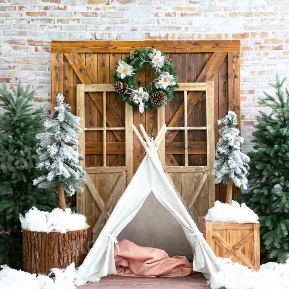 Kate Christmas Snow Tent Backdrop Designed by Emetselch